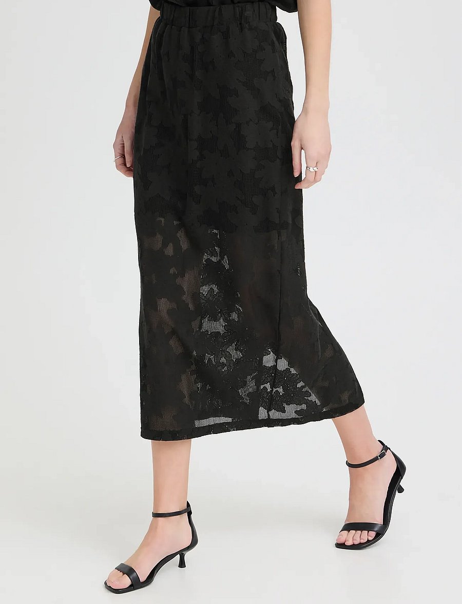 ICHI - IHMANIA SK - midi-röcke - black - 5