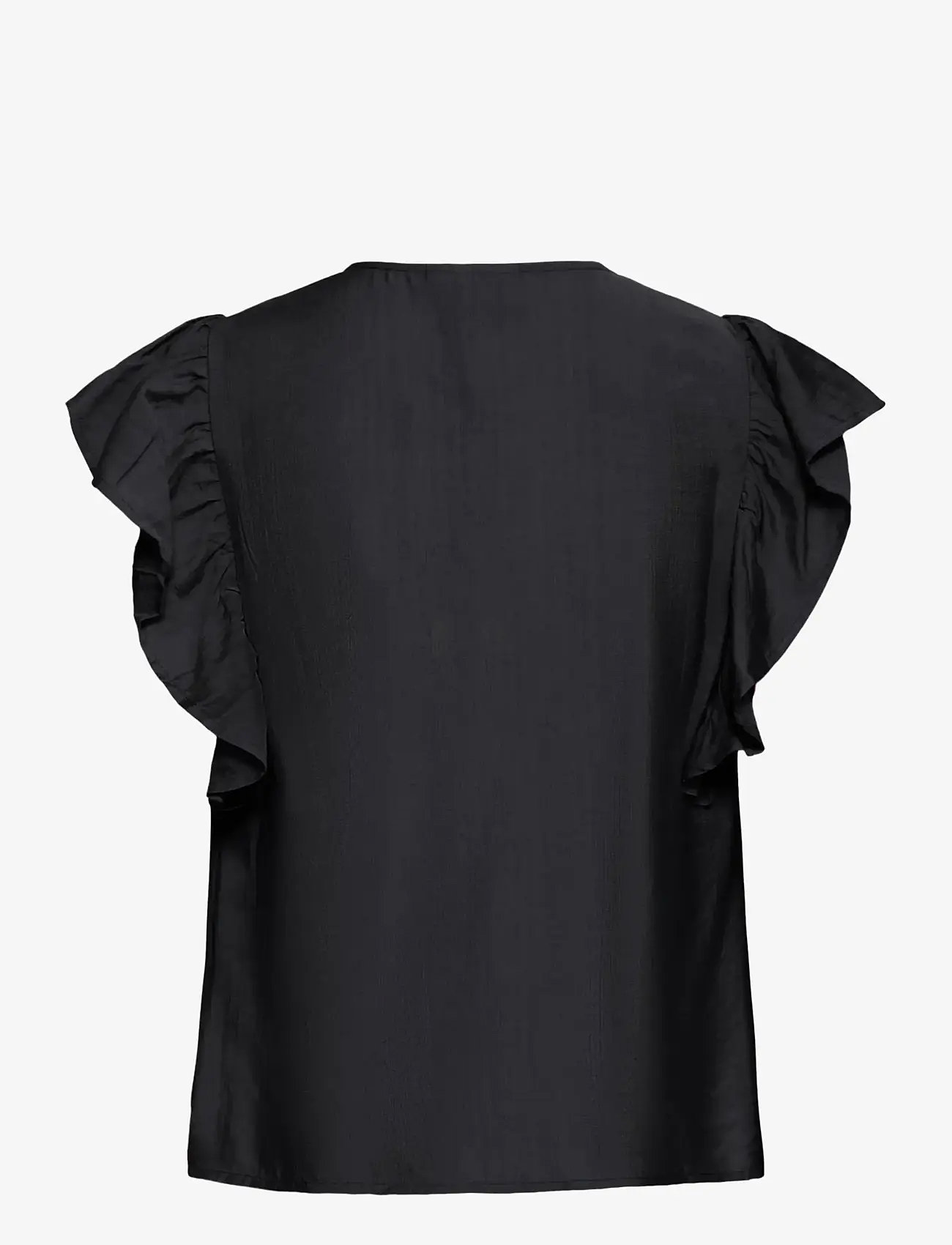 ICHI - IHHETTA SS - kortærmede bluser - black - 2