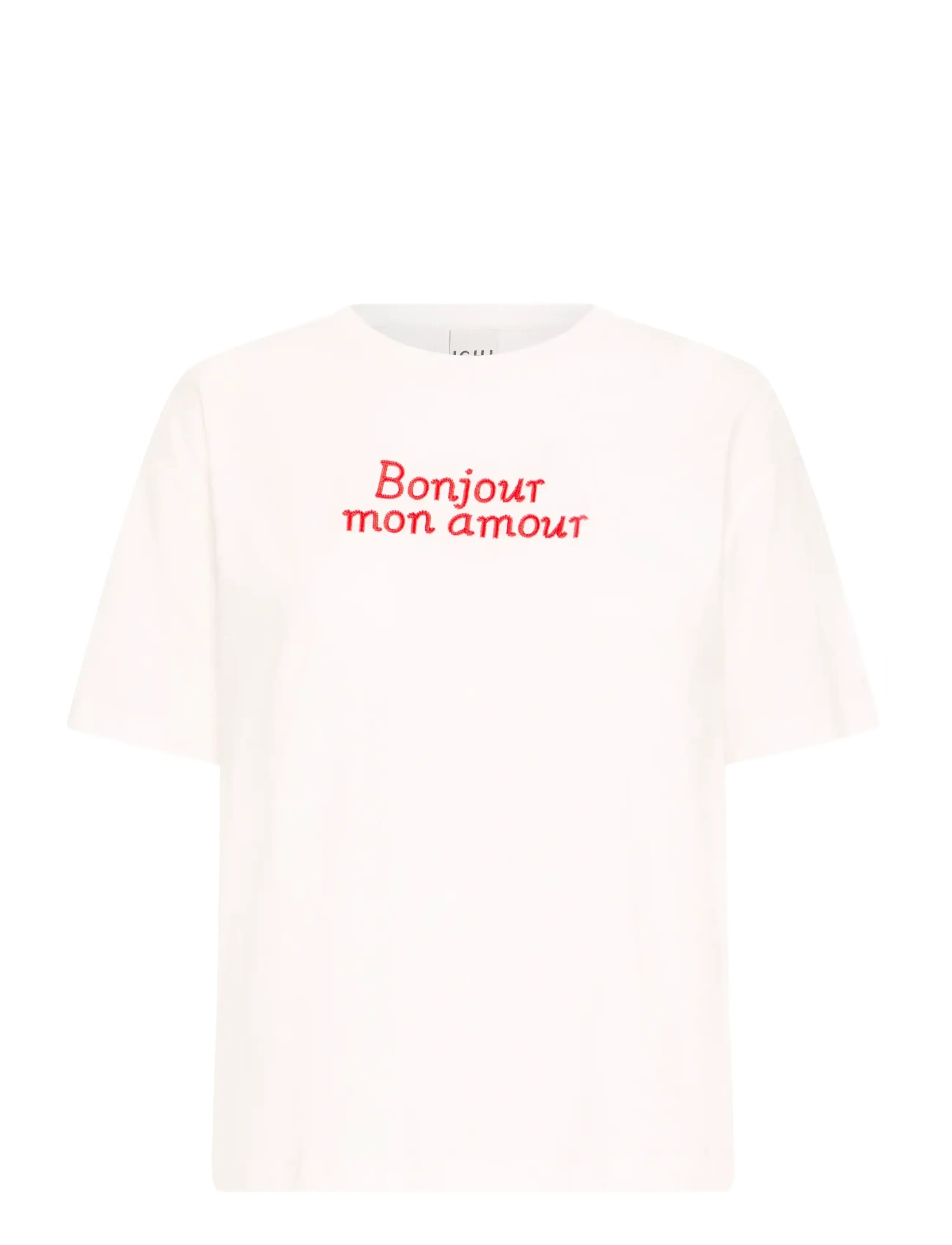 ICHI IHMITTE SS - Kleidung - CLOUD DANCER / FIERY RED / cream