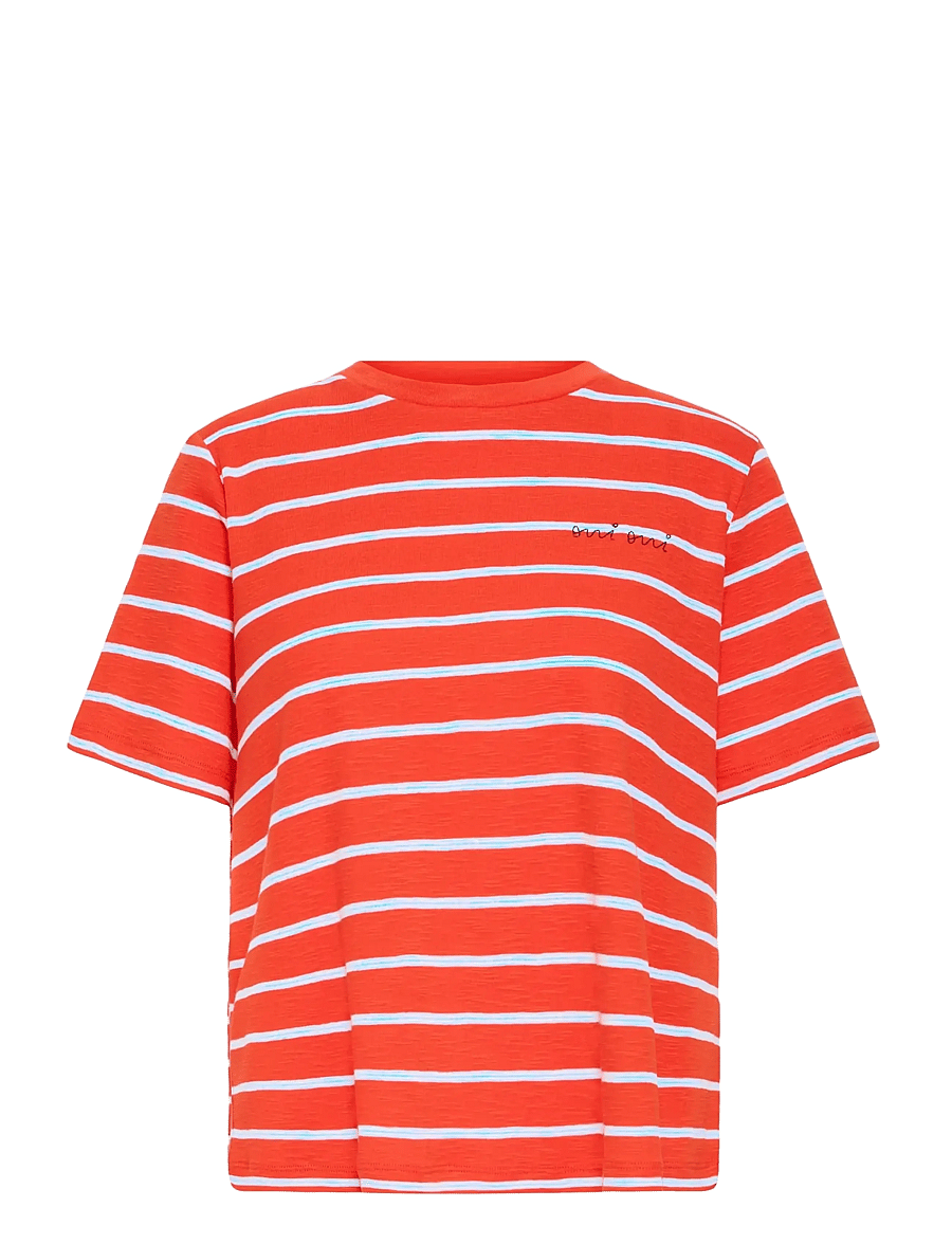 ICHI - IHNOVA SS3 - t-shirts - fiery red / powder blue - 1