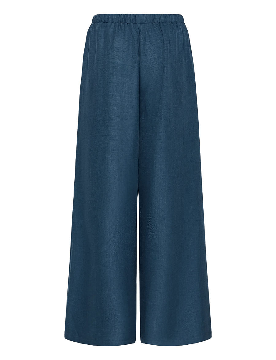 ICHI - IHKATICO PA - hosen mit weitem bein - true navy melange - 2