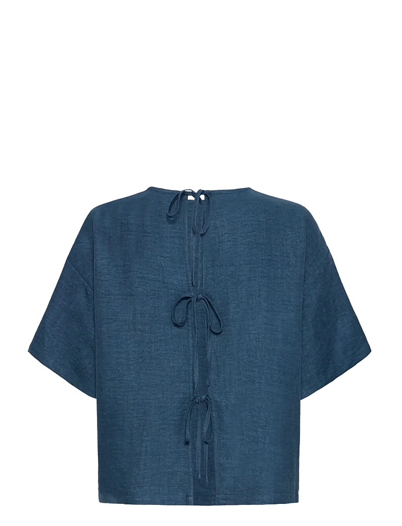 ICHI - IHKATICO SH - kurzämlige blusen - true navy melange - 2