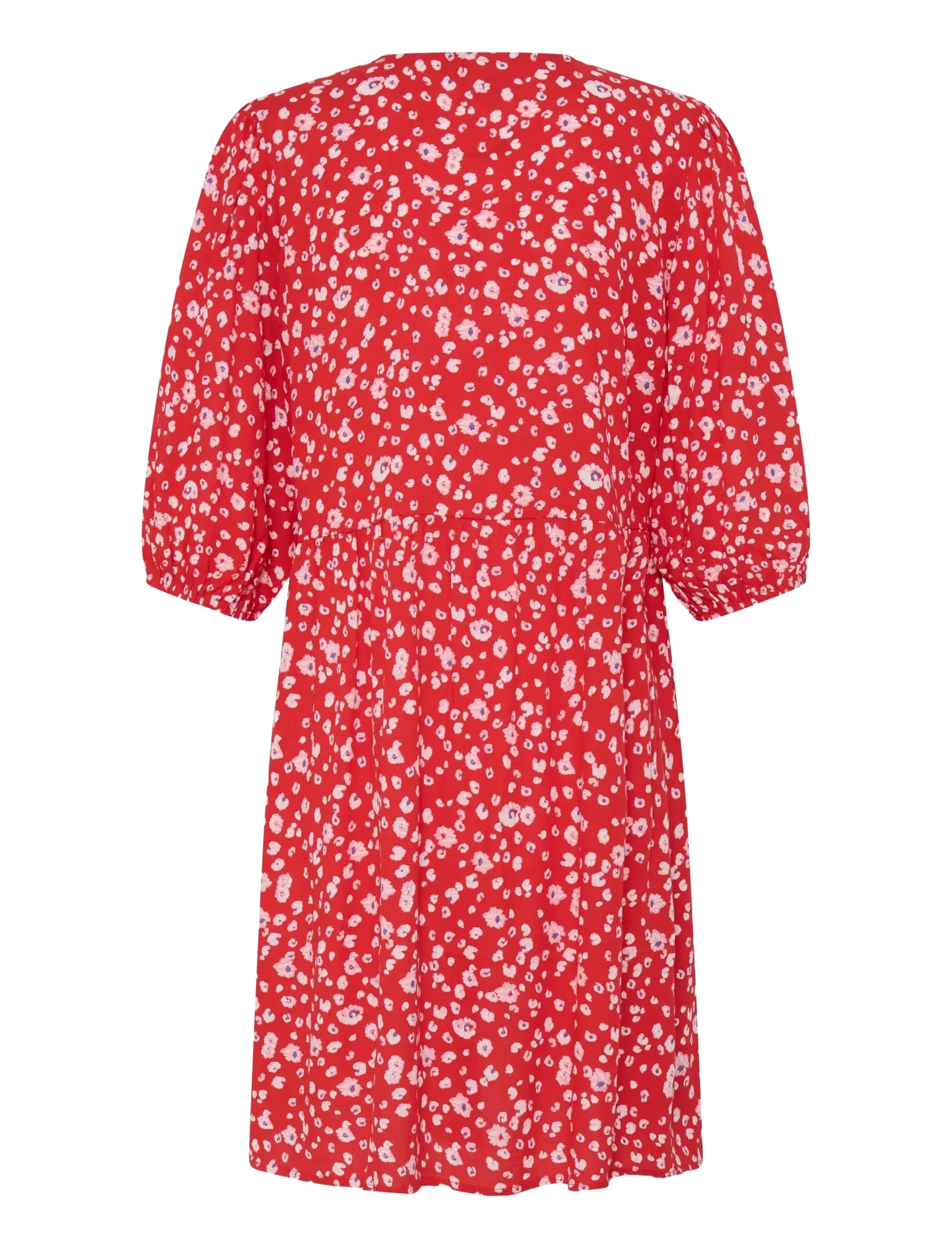 ICHI - IHMARRAKECH AOP DR23 - konfirmation - fiery red flower - 2