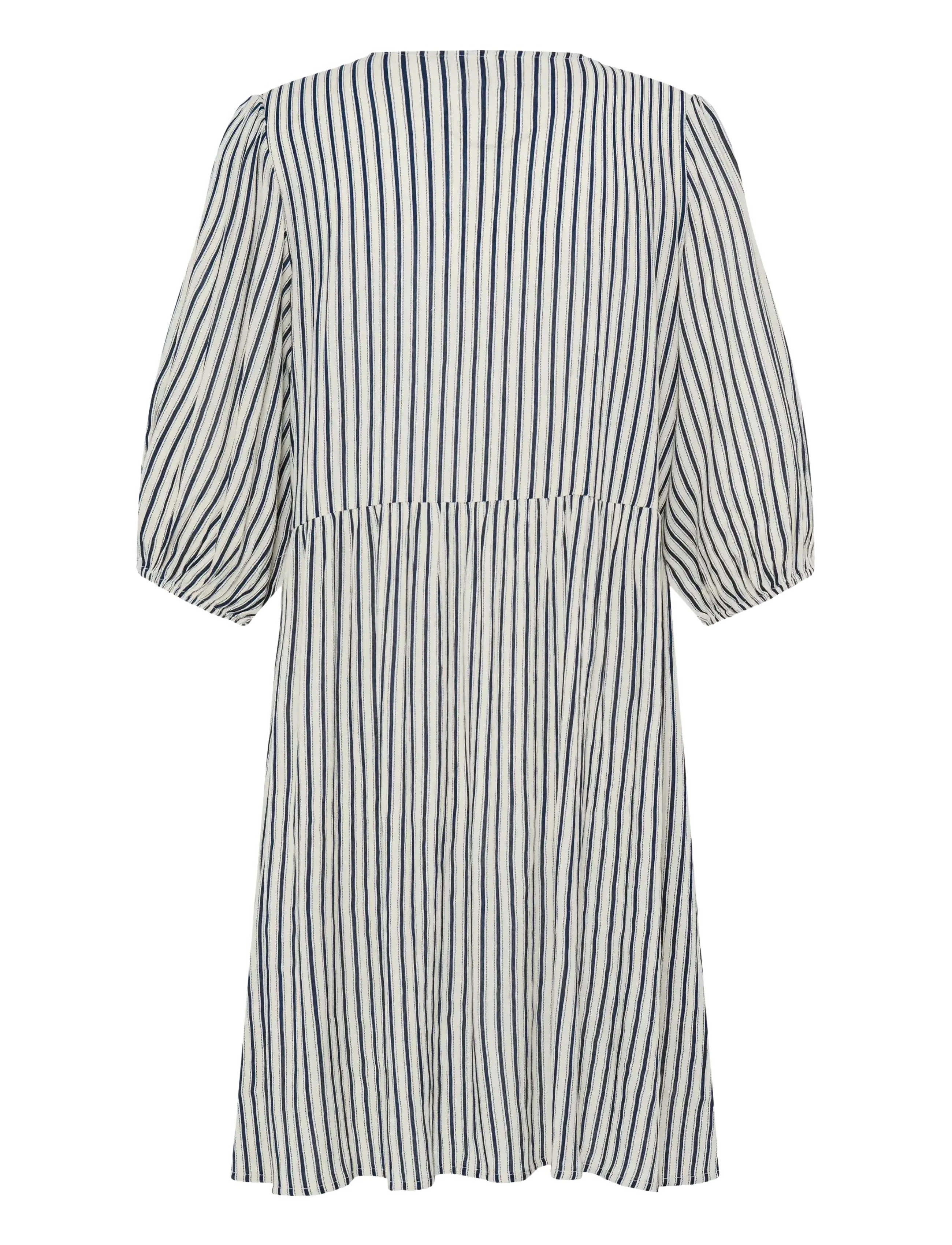 ICHI - IHMARRAKECH AOP DR23 - midikleider - total eclipse stripe - 2