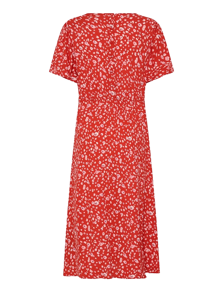 ICHI - IHMARRAKECH AOP DR25 - sommerkleider - fiery red flower - 2