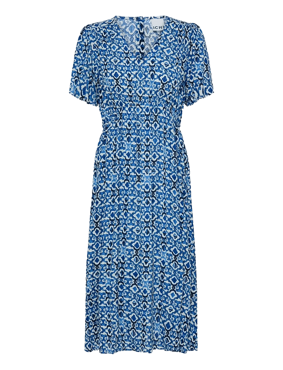 ICHI - IHMARRAKECH AOP DR25 - sommerkleider - sodalite blue ikat - 1