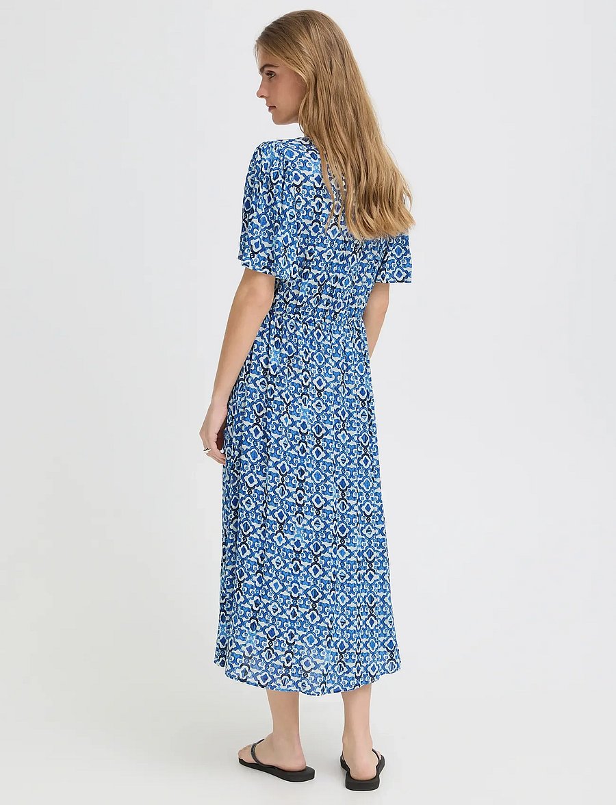 ICHI - IHMARRAKECH AOP DR25 - sommerkleider - sodalite blue ikat - 3