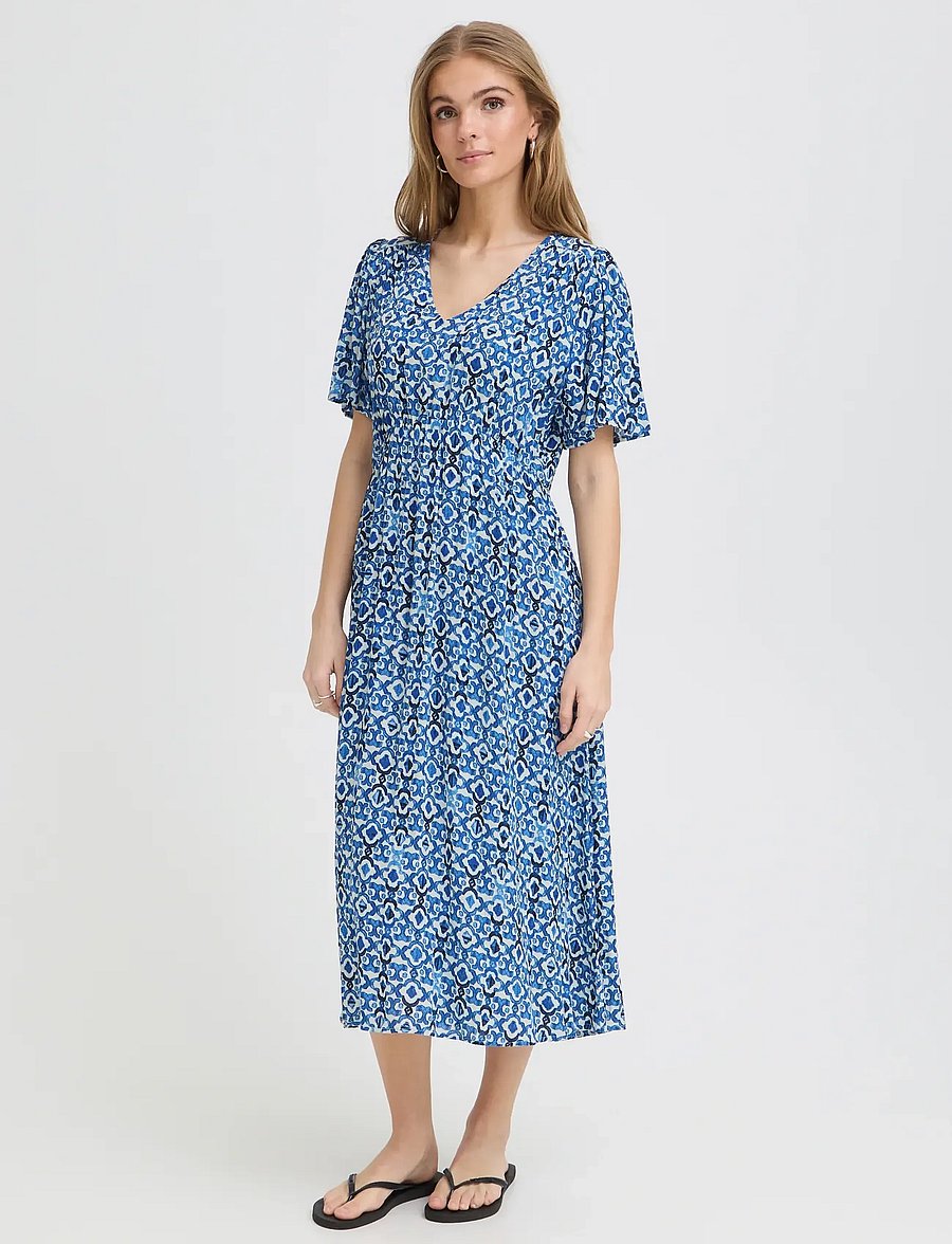 ICHI - IHMARRAKECH AOP DR25 - sommerkleider - sodalite blue ikat - 5