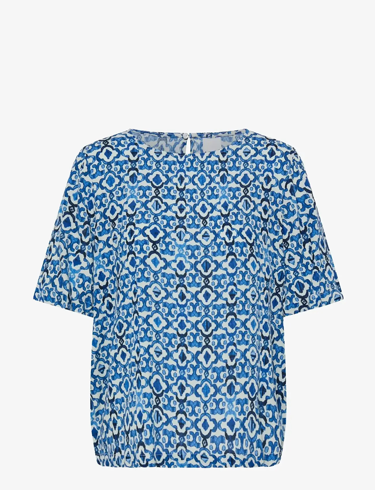 ICHI - IHMARRAKECH AOP SS17 - bluzki krotkim rekawem - sodalite blue ikat - 1