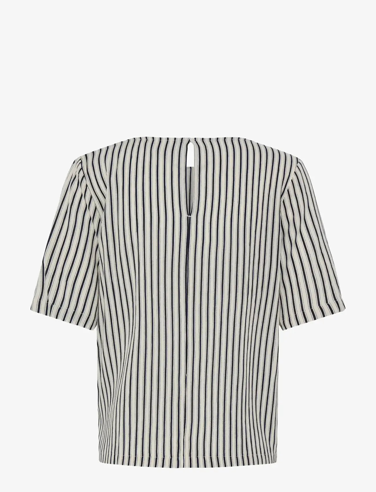 ICHI - IHMARRAKECH AOP SS17 - kortærmede bluser - total eclipse stripe - 2