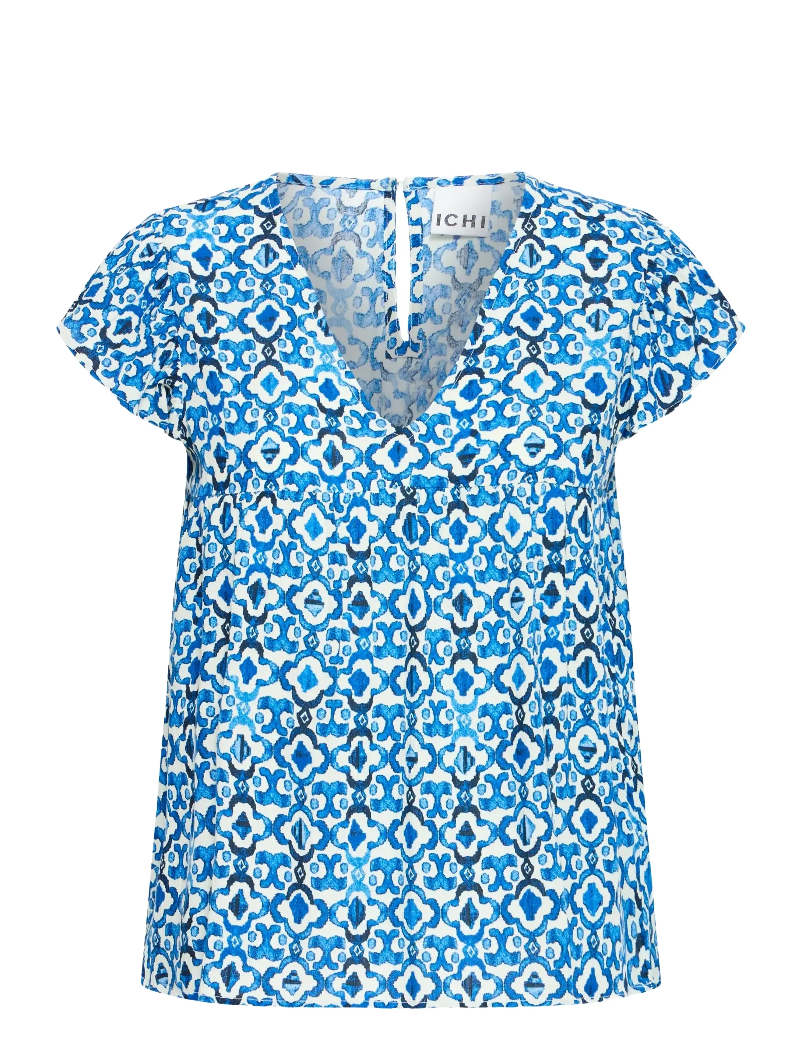 ICHI Ihmarrakech Aop To11 Blau - XL - Damen