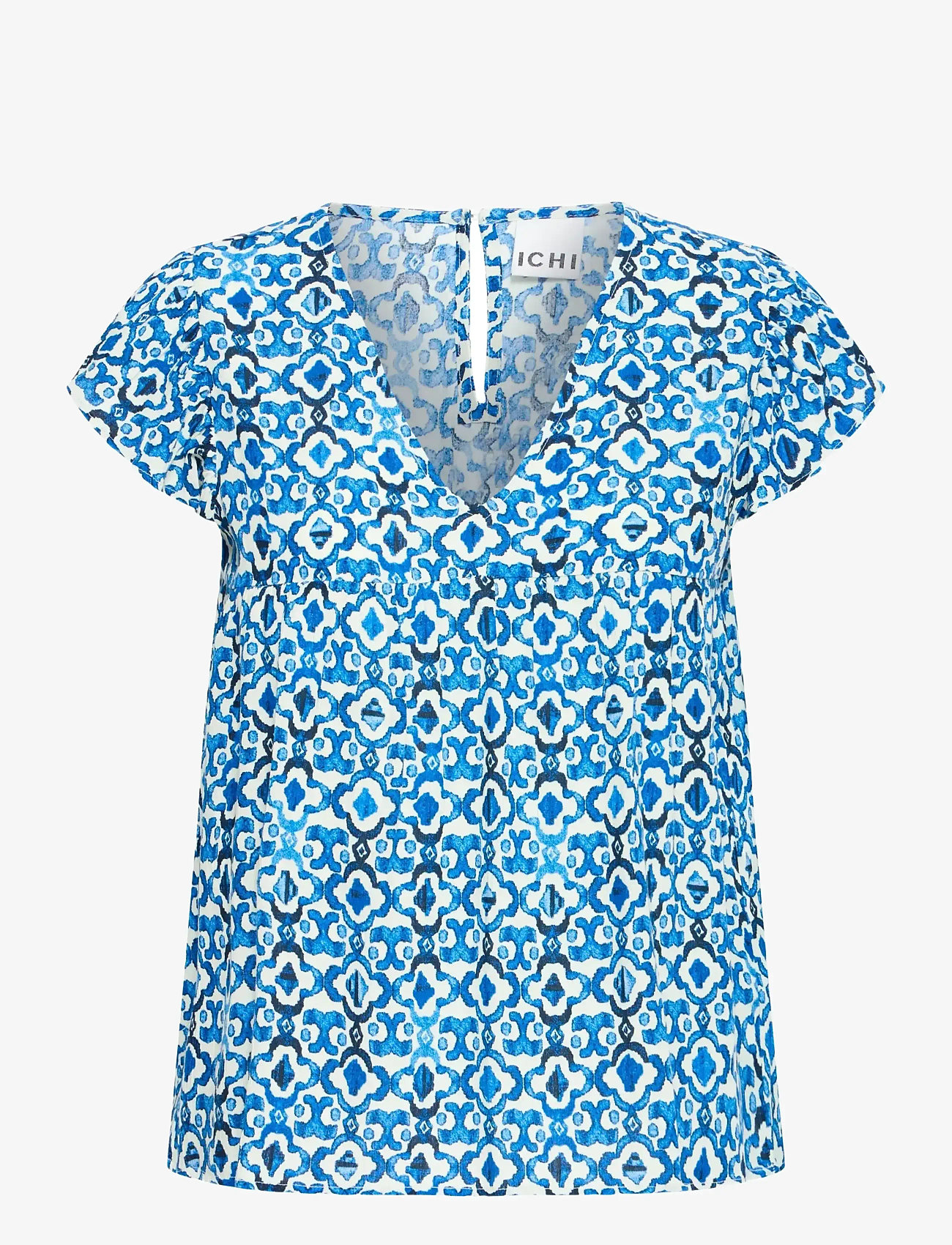 ICHI - IHMARRAKECH AOP TO11 - kortærmede bluser - sodalite blue ikat - 1