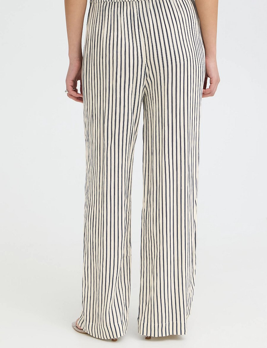 ICHI - IHMARRAKECH AOP PA3 - hose mit geradem bein - total eclipse stripe - 4