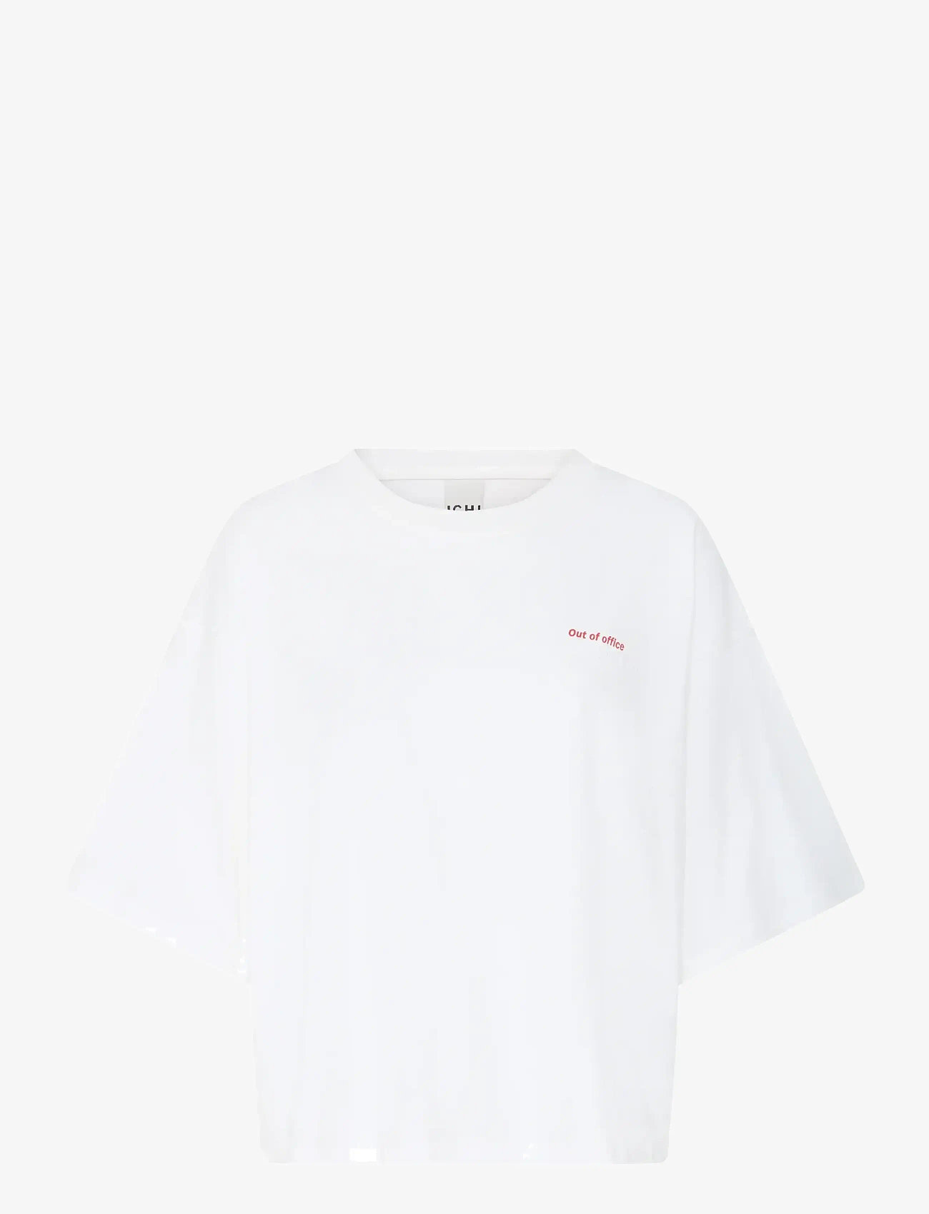 ICHI - IHNICA SS3 - t-shirts - cloud dancer / fiery red - 0