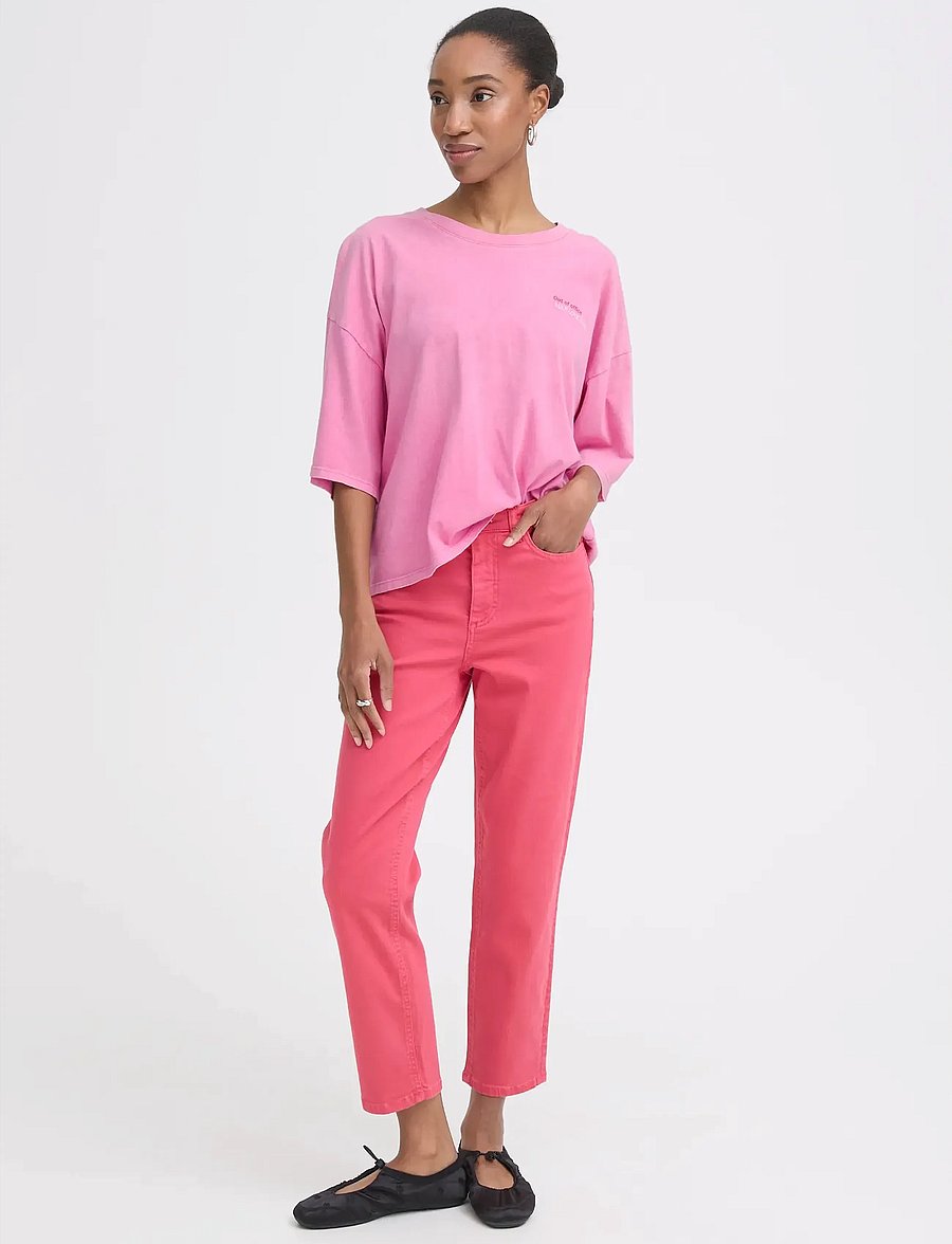 ICHI - IHNICA SS3 - t-shirts - wild orchid / fiery red - 0