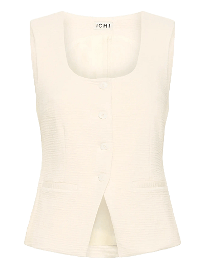 ICHI IHKATE LUMINA WA - T-shirts & Tops - ALMOND MILK / cream