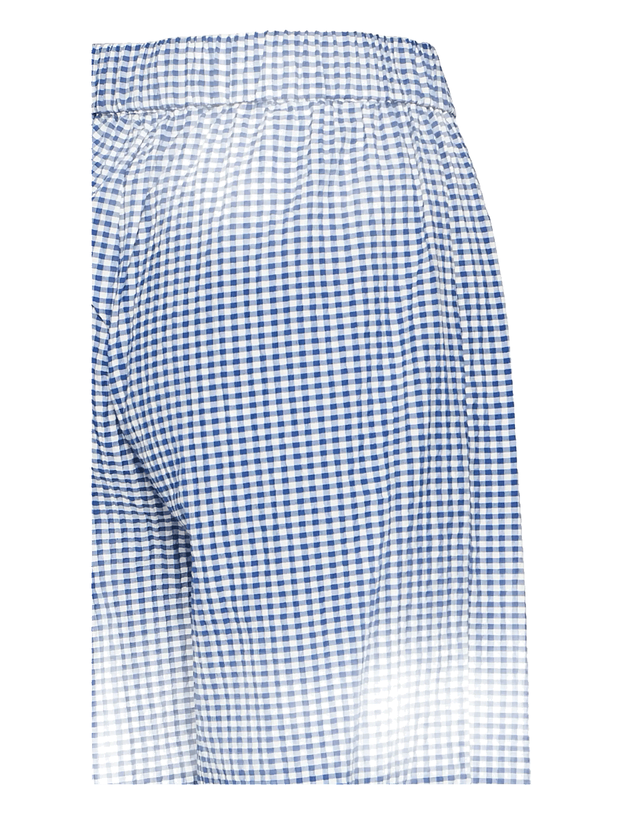 ICHI - IHJILMA PA - laia säärega püksid - sodalite blue/white check - 3