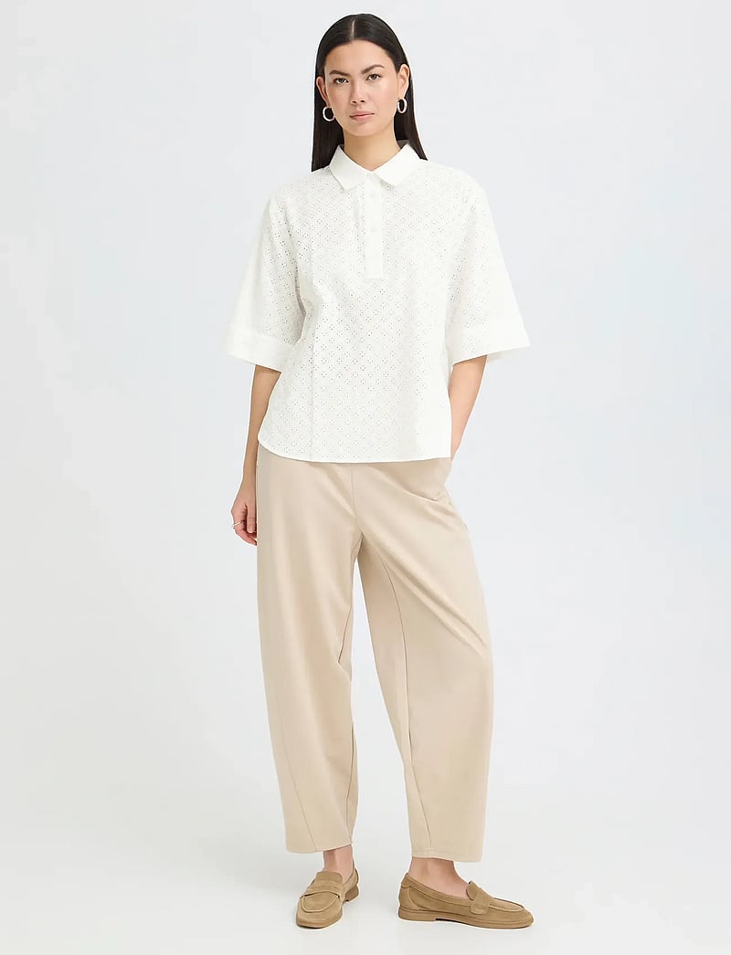 ICHI - IHCRIZA SS - pikéer - cloud dancer - 0