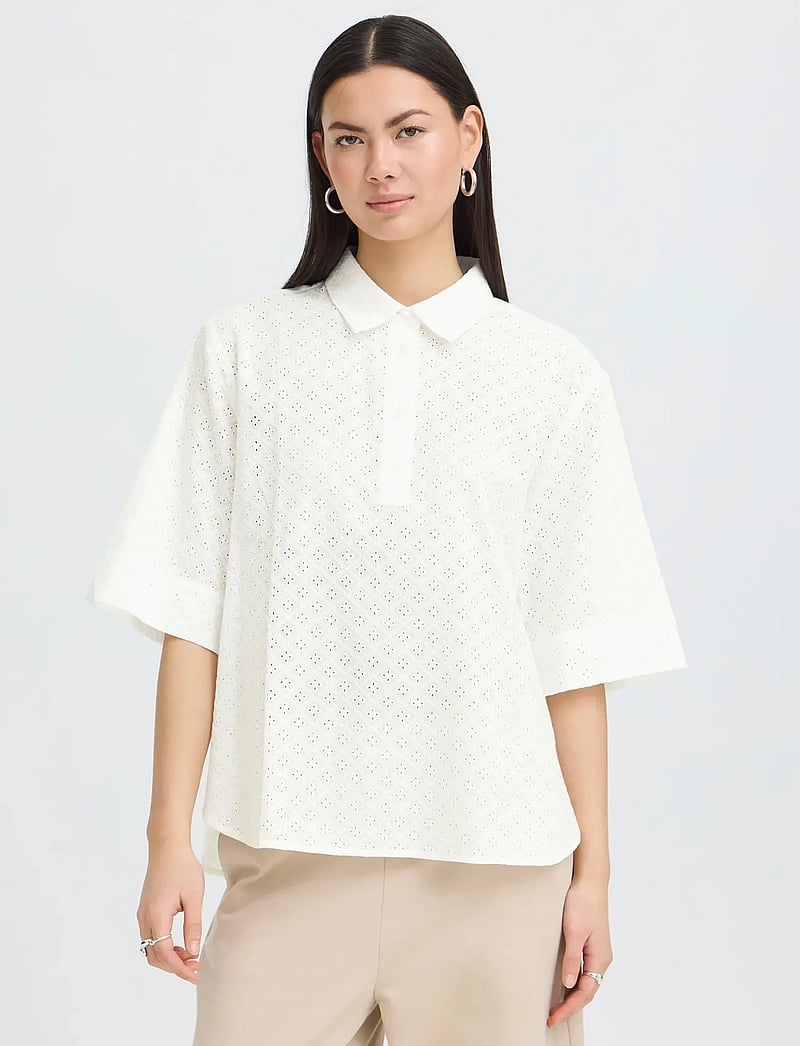 ICHI - IHCRIZA SS - pikéer - cloud dancer - 5