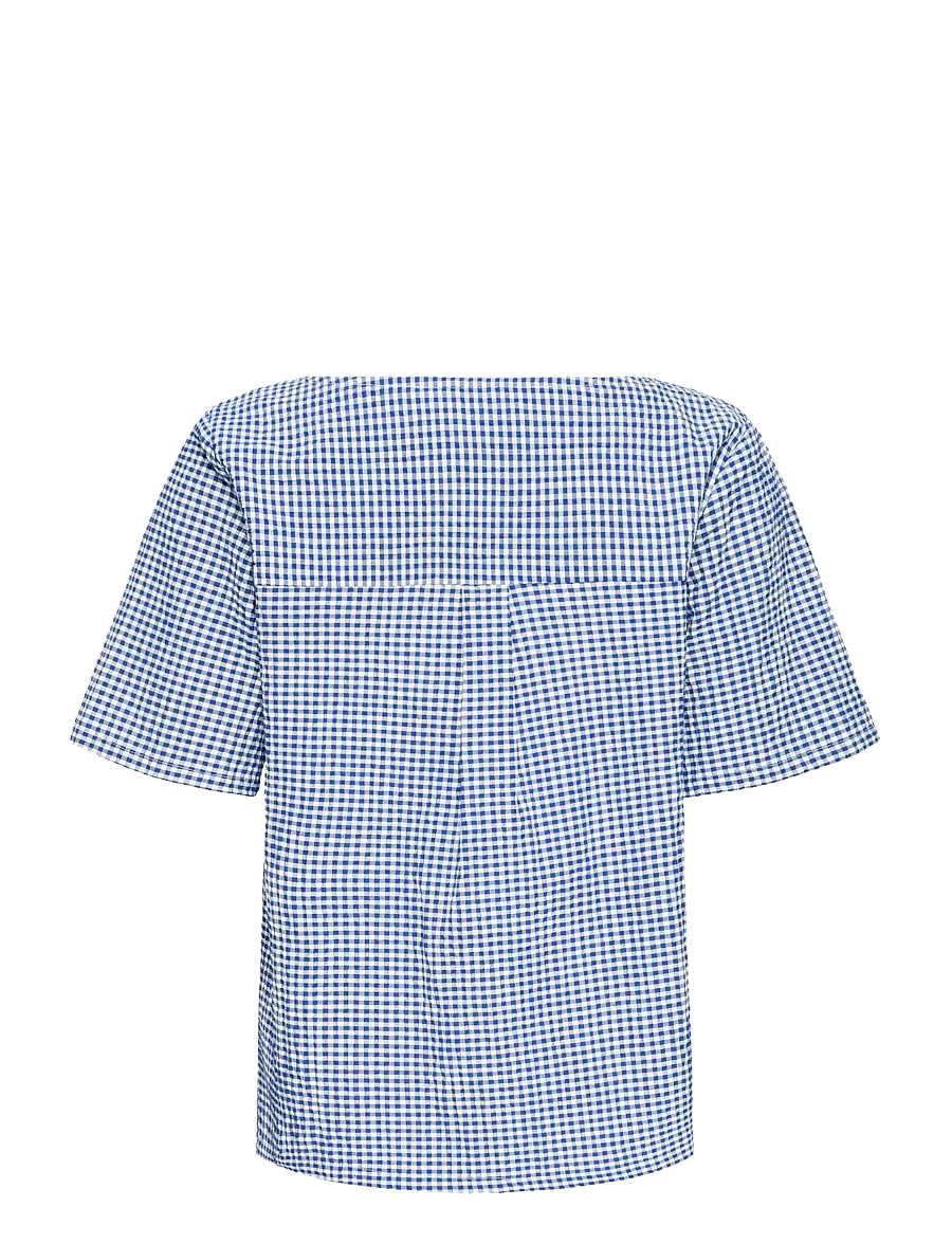 ICHI - IHJILMA SH - short-sleeved blouses - sodalite blue/white check - 2