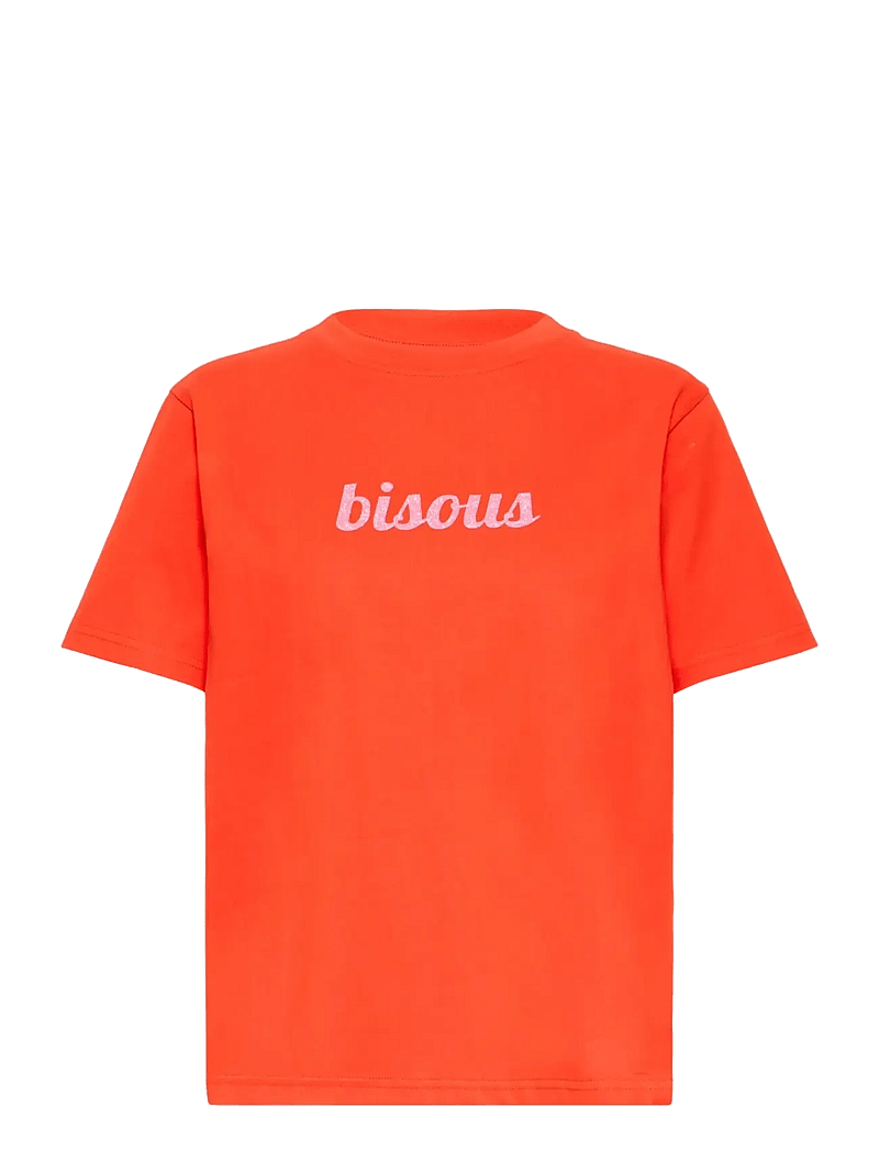 ICHI - IHLOMONI SS - t-shirts - fiery red/wild orchid - 1