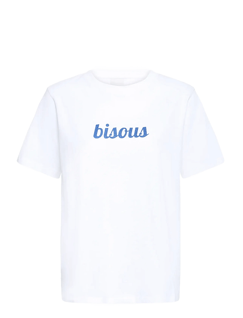 ICHI - IHLOMONI SS - t-shirts - white/sodalite blue - 1