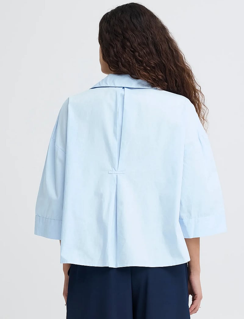 ICHI - IHLUANNE SH - short-sleeved shirts - floaty blue - 3