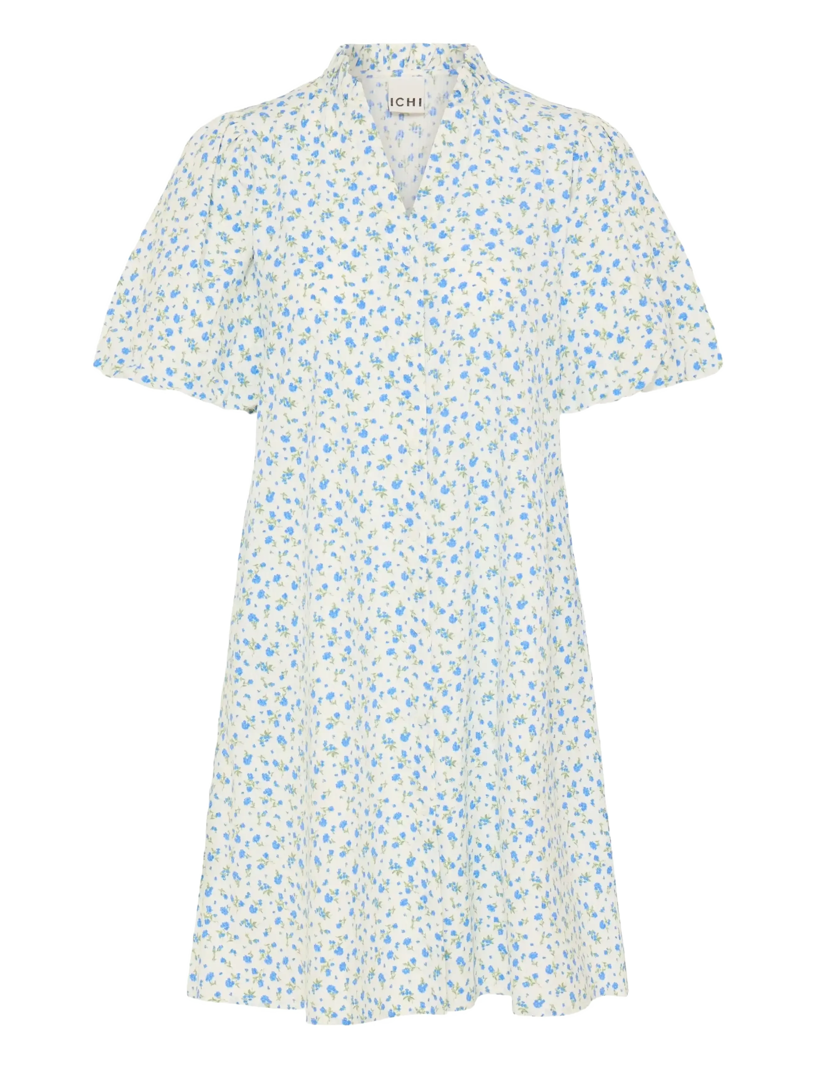 ICHI IHQWIN DR4 - Kleidid - CLOUD DANCER/BLUE FLOWER / blue