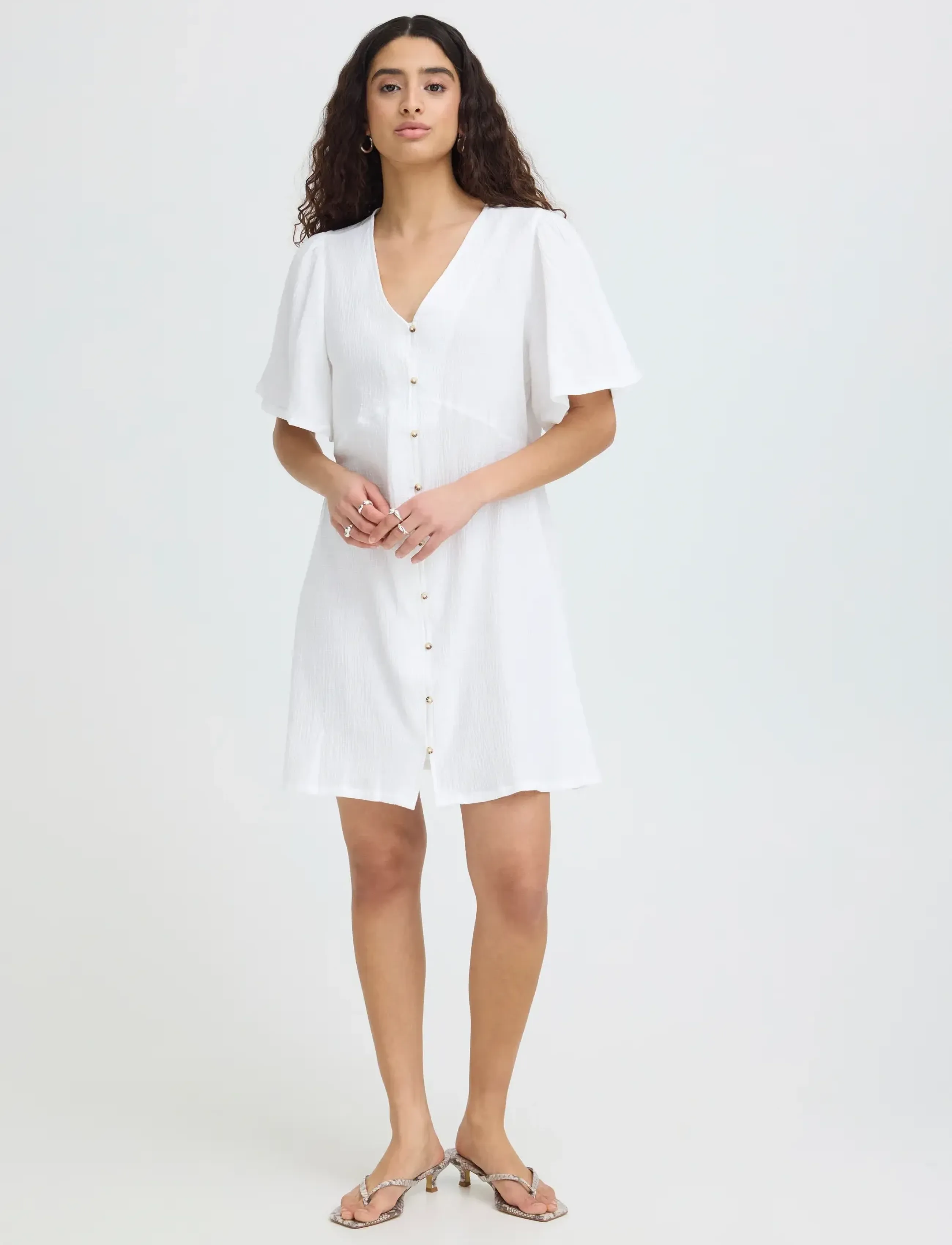 ICHI Ihlifana Dr2, 38, White, Kjoler > Kort Kjole, Dame