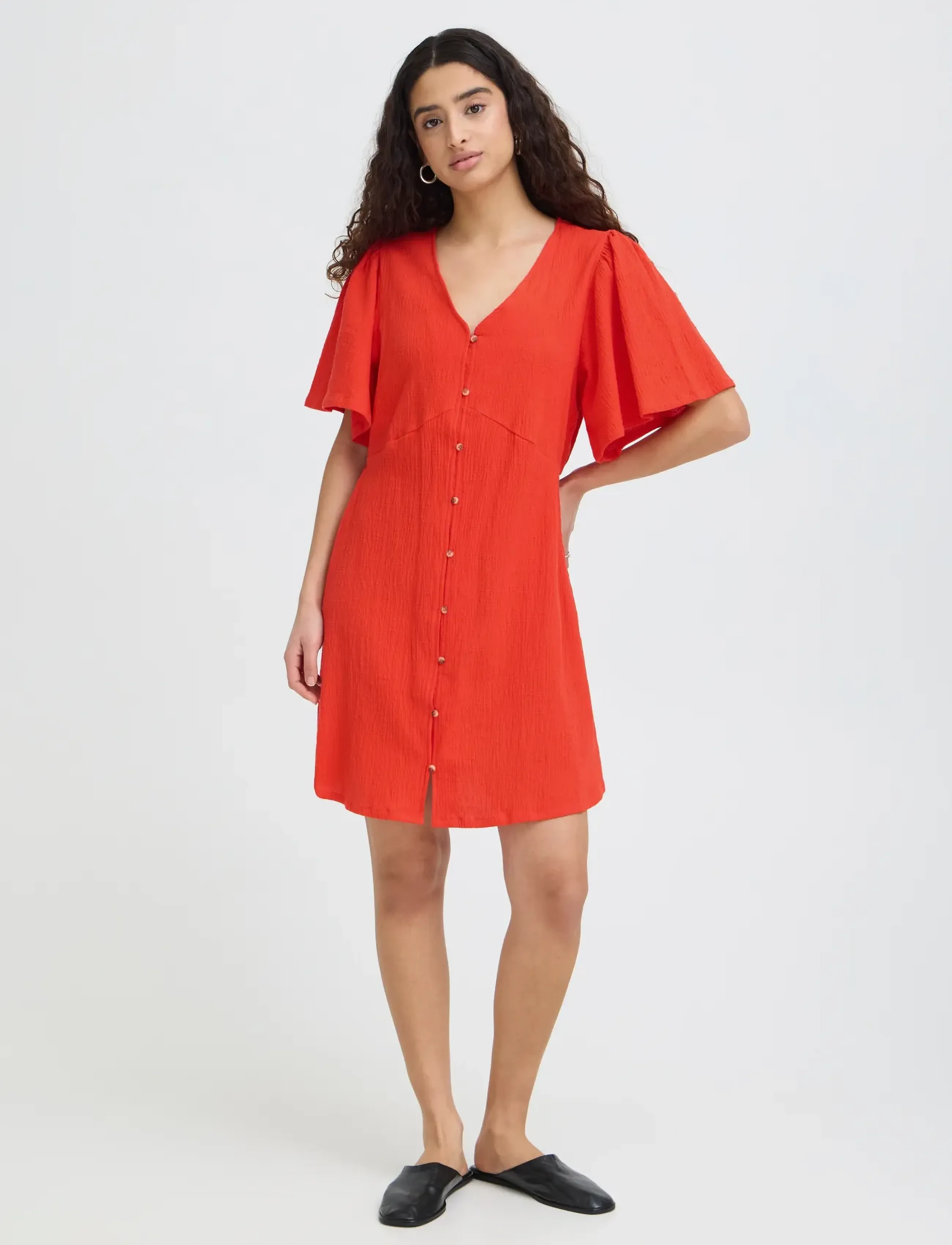 ICHI Ihlifana Dr2, 38, Red, Kjoler > Kort Kjole, Dame