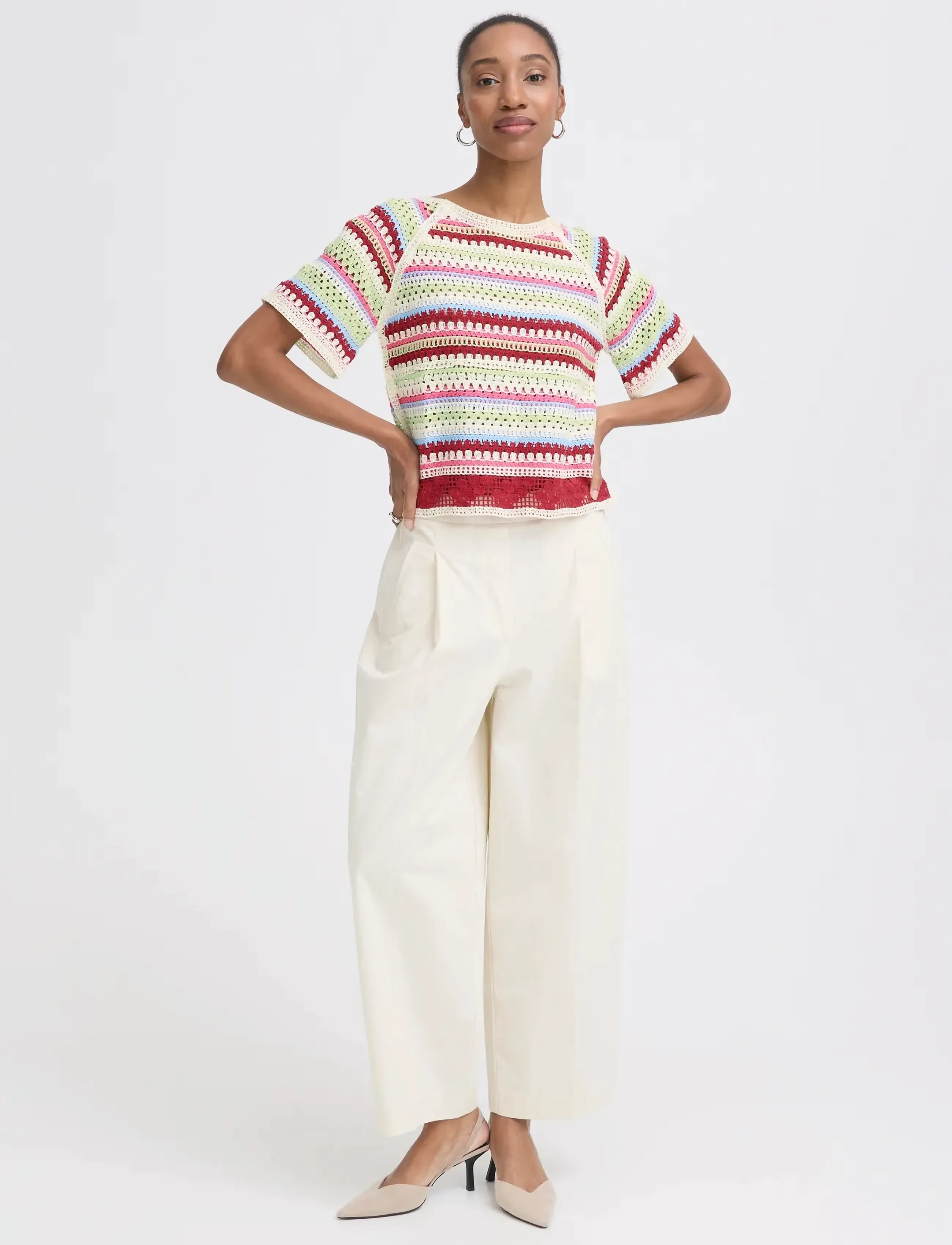 ICHI IHBANDIE SS2 - Blusar - MULTICOLOR STRIPE / multi