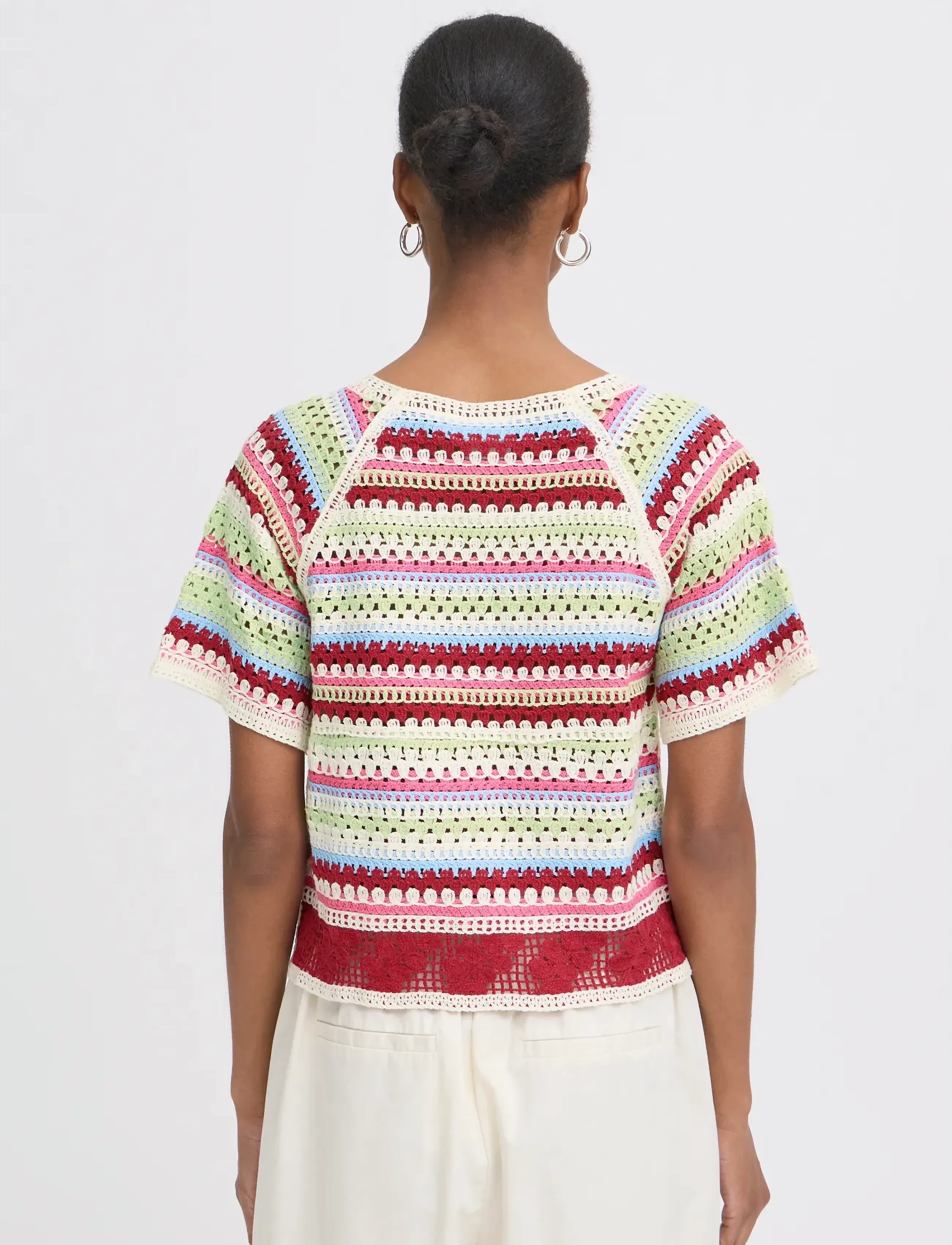 ICHI - IHBANDIE SS2 - kurzärmelige blusen - multicolor stripe - 4