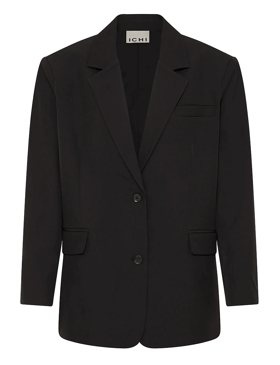 ICHI - IHFAVA OVERSIZE BL - einreihige blazer - black - 1