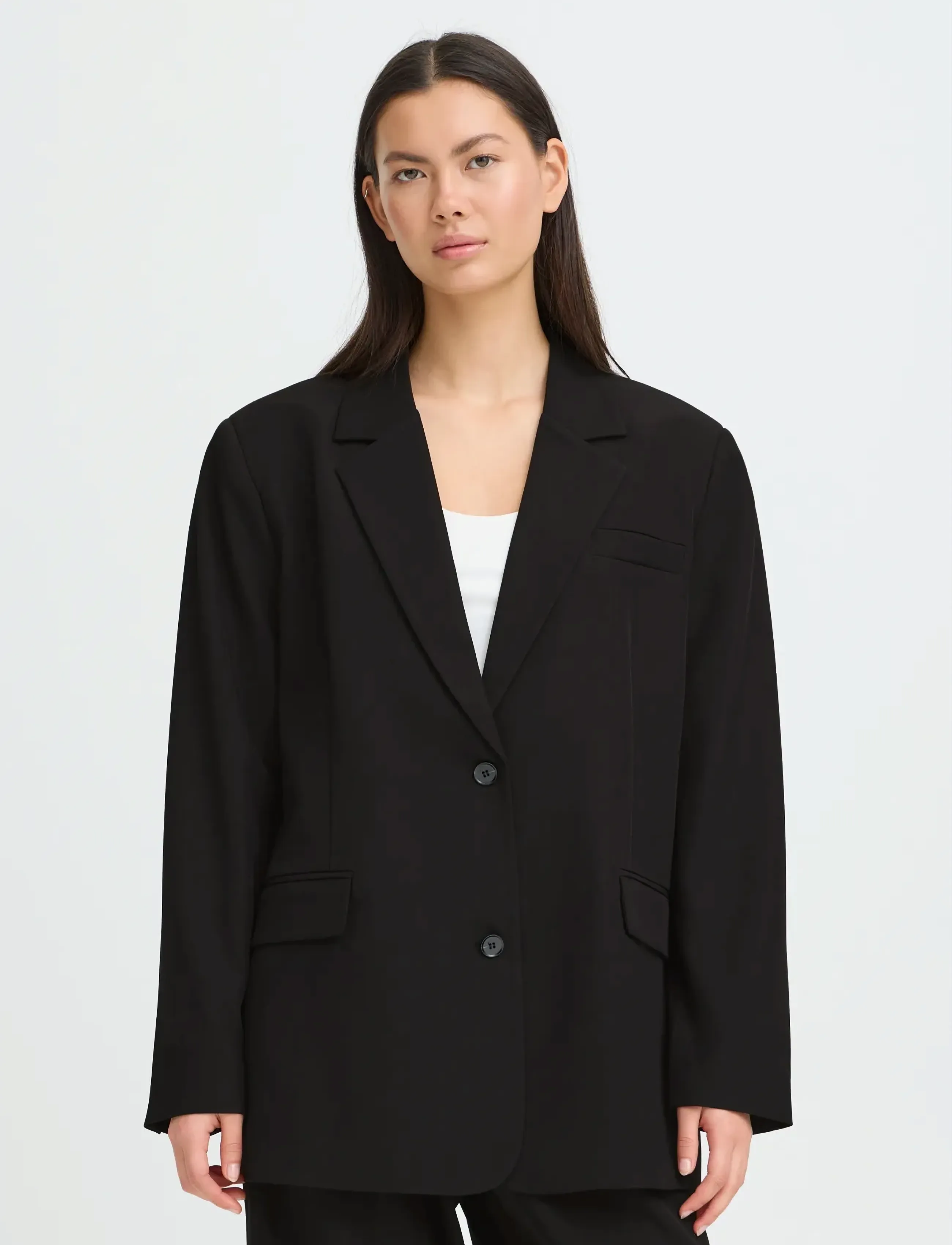 ICHI - IHFAVA OVERSIZE BL - festtøj til outletpriser - black - 4