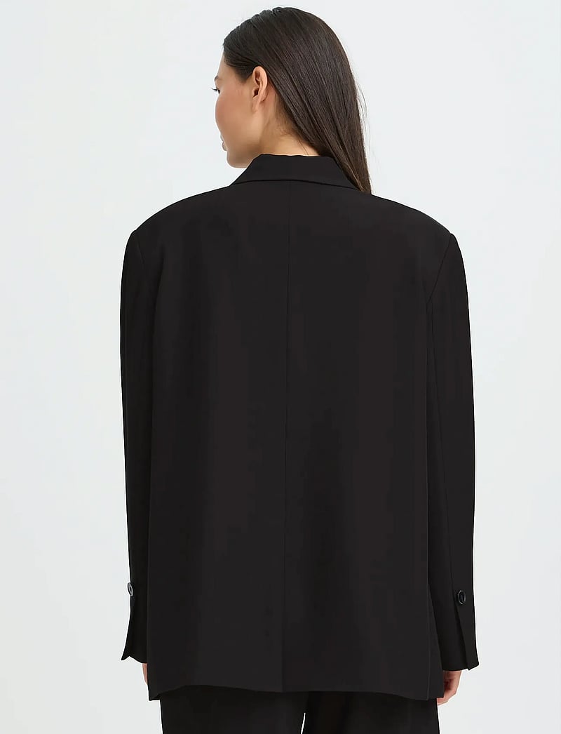 ICHI - IHFAVA OVERSIZE BL - einreihige blazer - black - 5