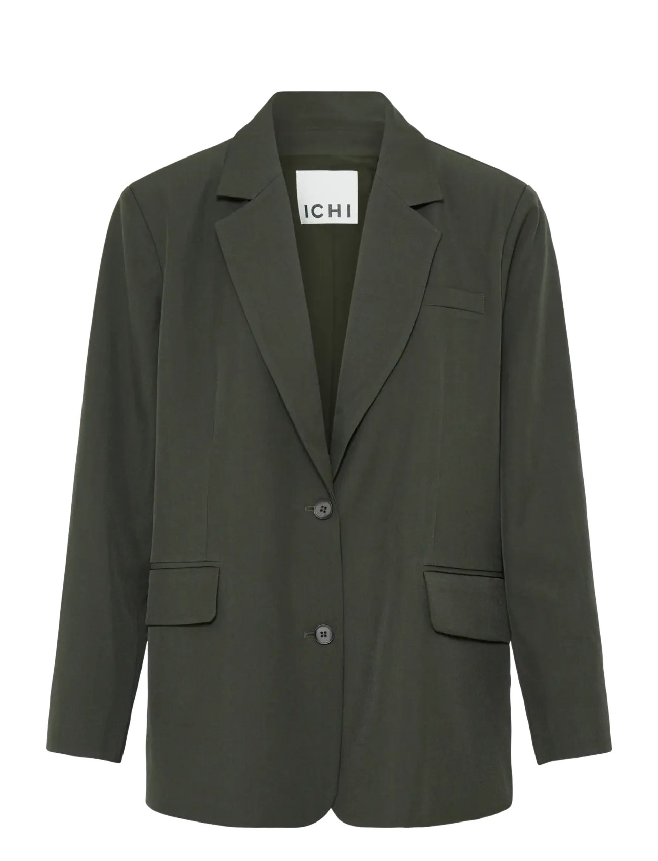 ICHI IHFAVA OVERSIZE BL - Kleidung - ROSIN MELANGE / khaki/green