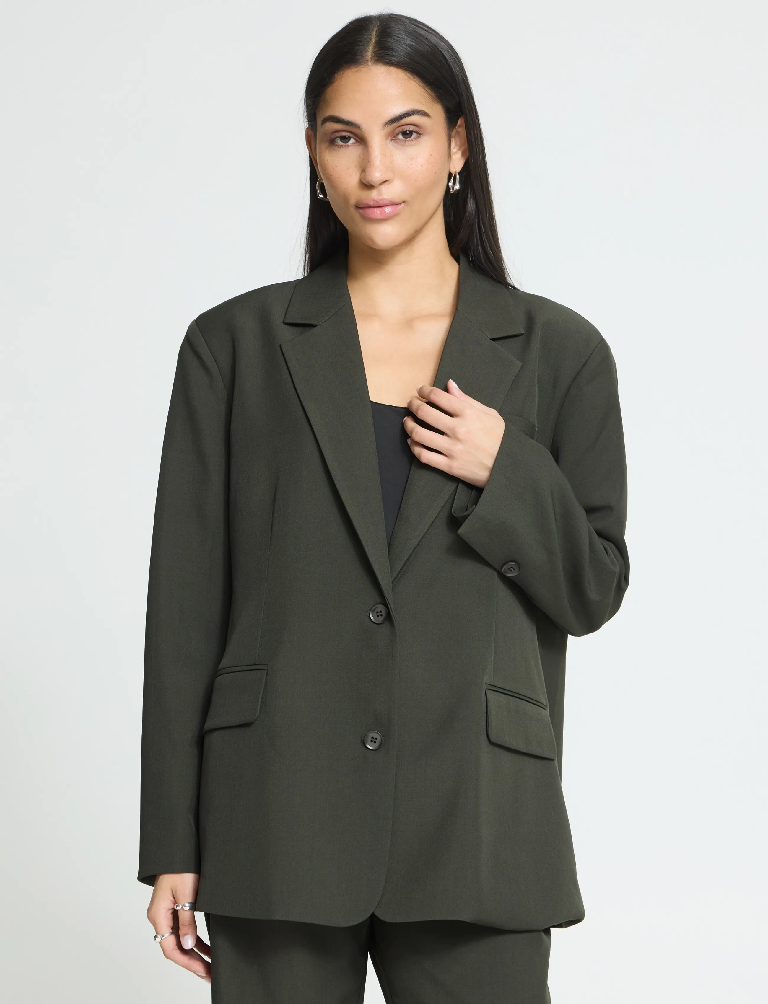 ICHI - IHFAVA OVERSIZE BL - einreihige blazer - rosin melange - 5