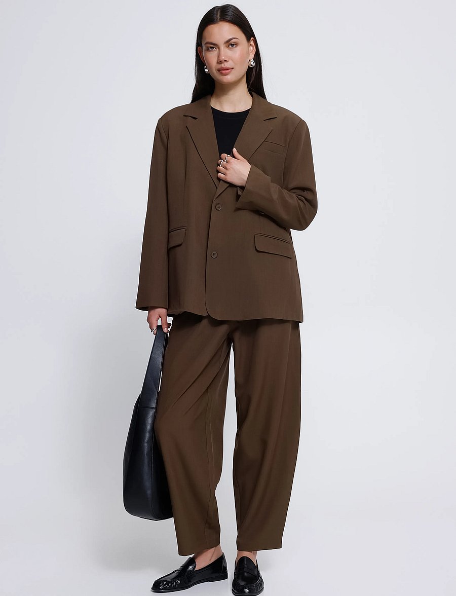 ICHI - IHFAVA OVERSIZE BL - einreihige blazer - slate black melange - 4
