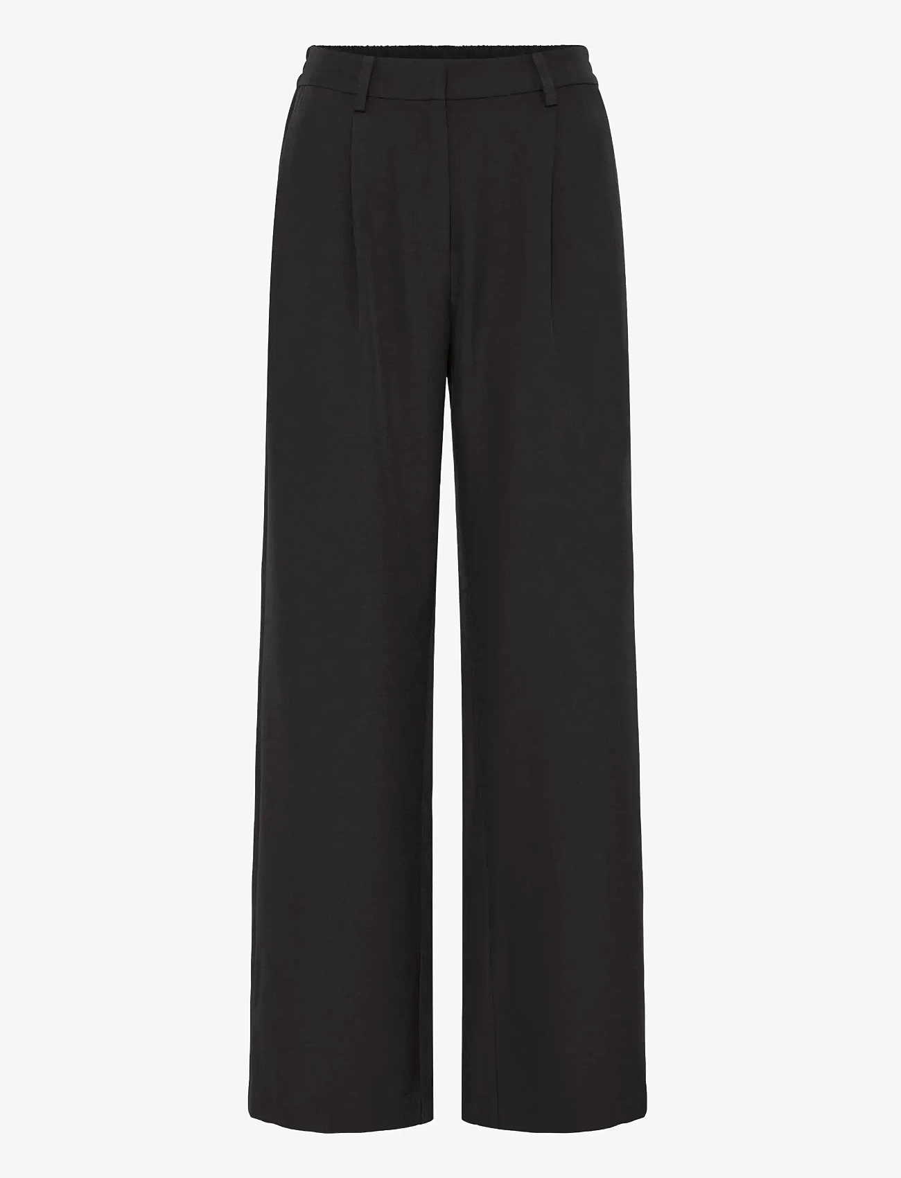ICHI - IHFAVA WIDE PA - wide leg trousers - black - 1