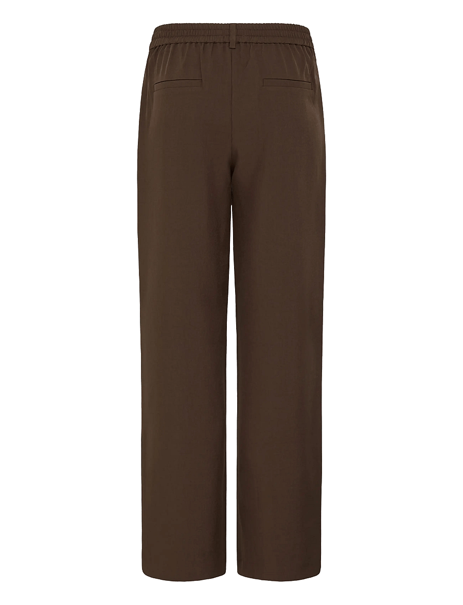 ICHI - IHFAVA WIDE PA - bukser med brede ben - slate black melange - 2