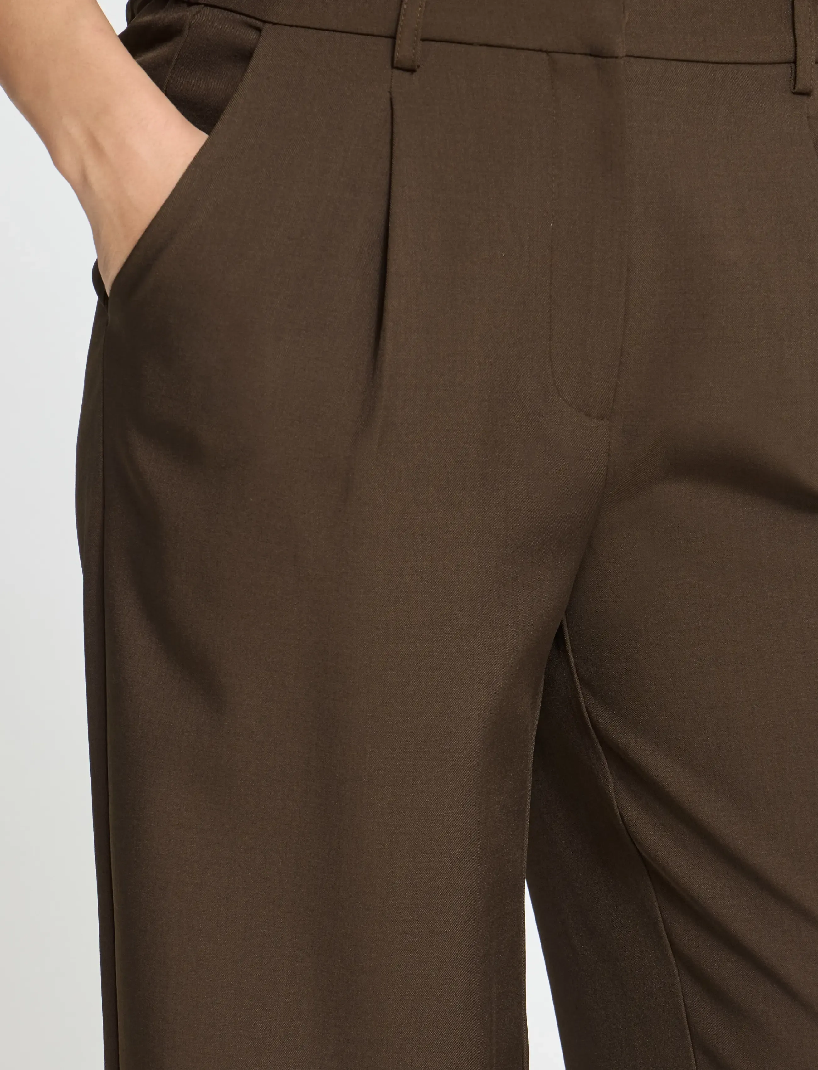 ICHI IHFAVA WIDE PA - ICHI - SLATE BLACK MELANGE / brown