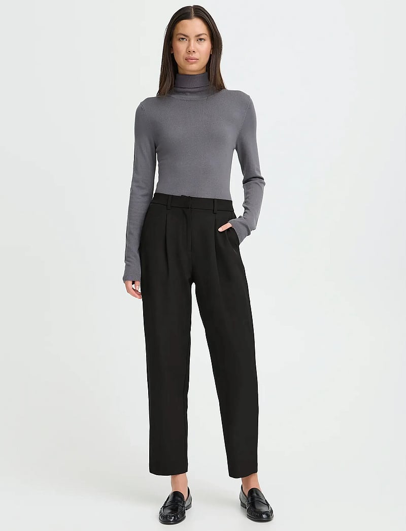 ICHI - IHFAVA ANCLE PA - tailored trousers - black - 0