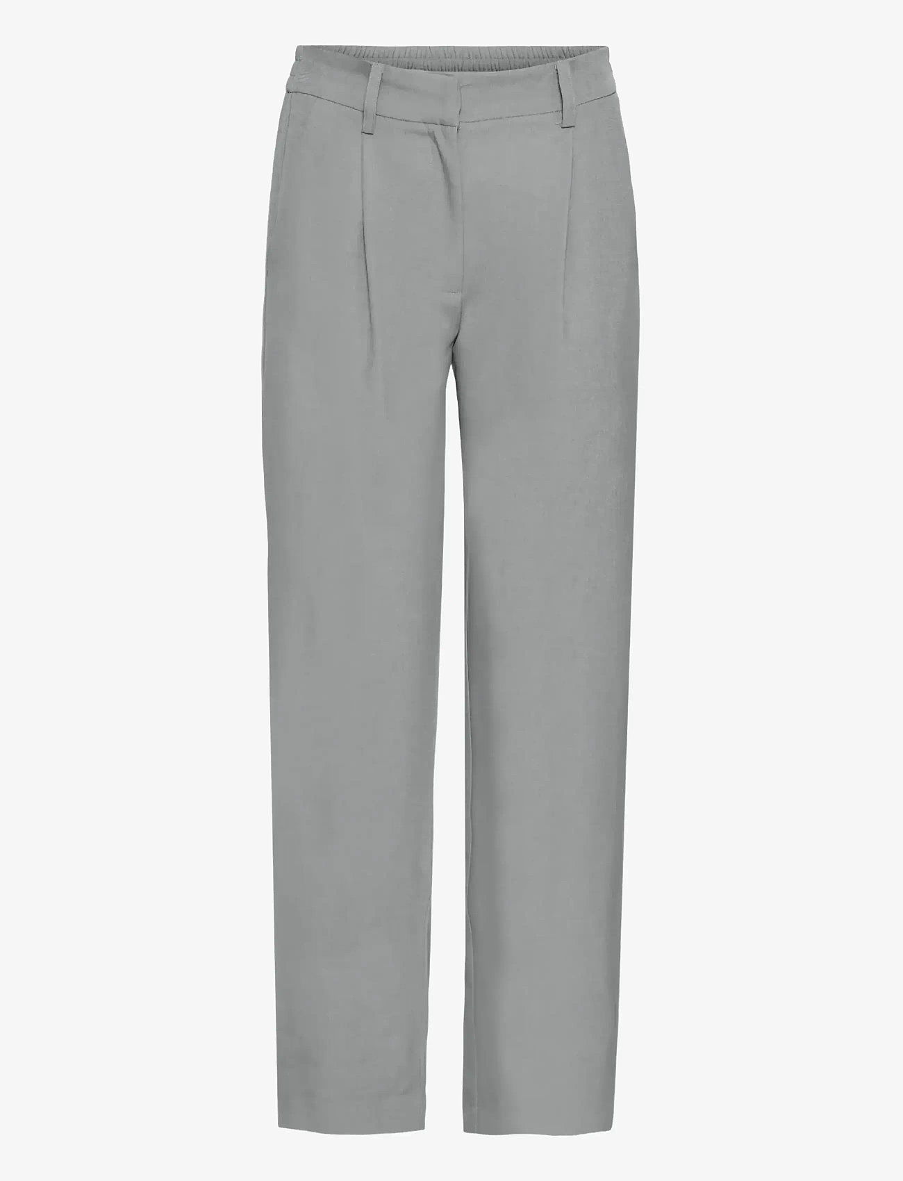 ICHI - IHFAVA ANCLE PA - tailored trousers - grey melange - 1