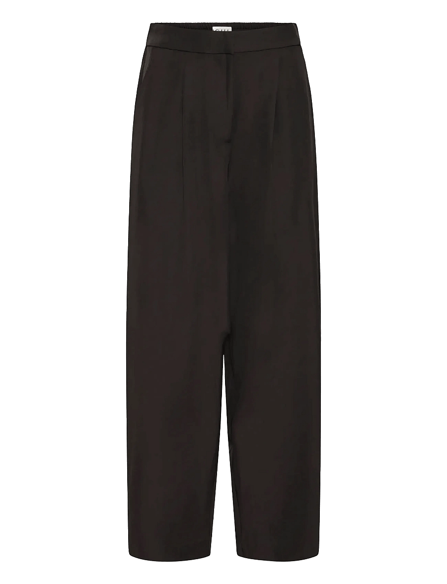 ICHI - IHFAVA BARREL PA - hosen mit geradem bein - black - 1