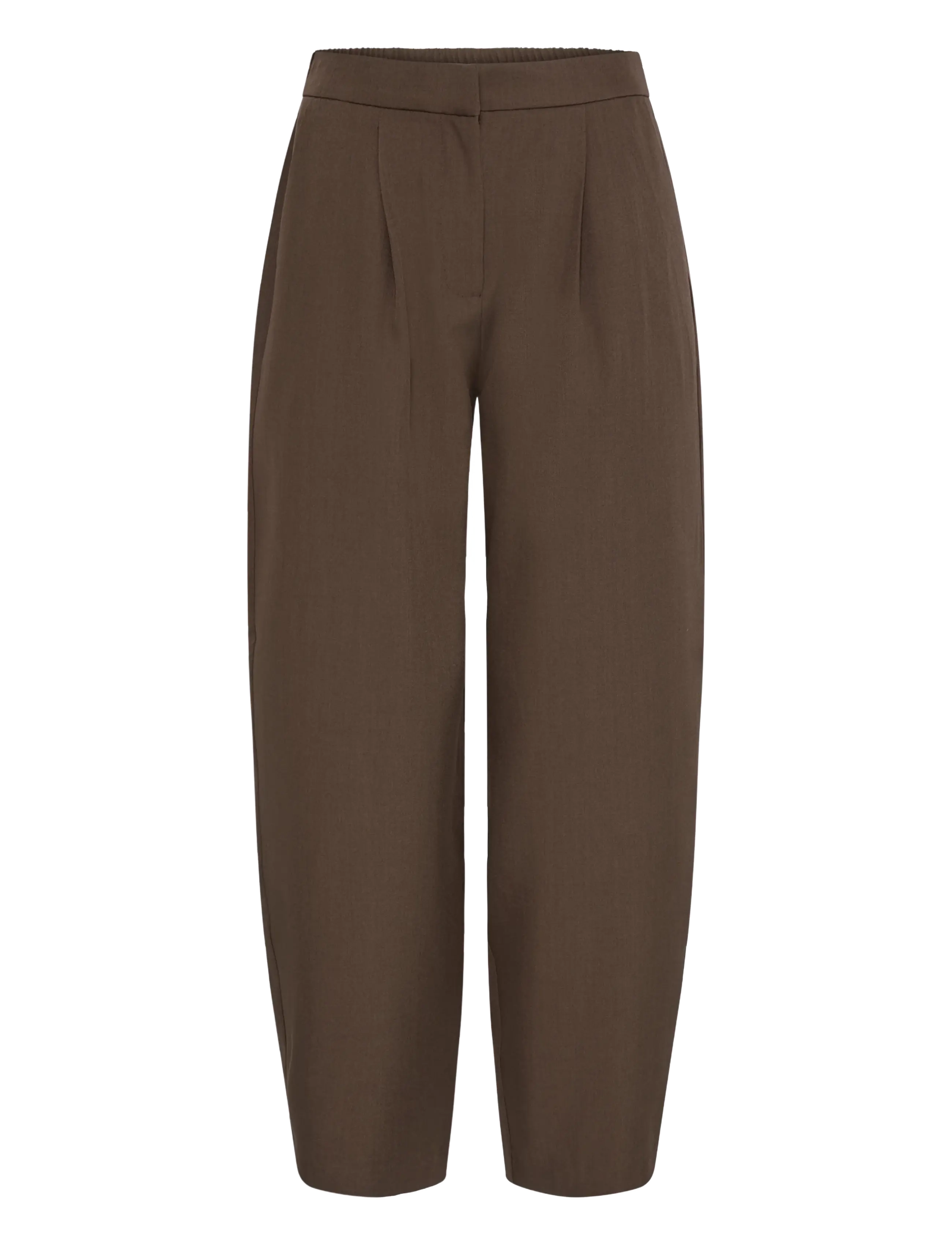 ICHI - IHFAVA BARREL PA - barrel trousers - slate black melange - 1