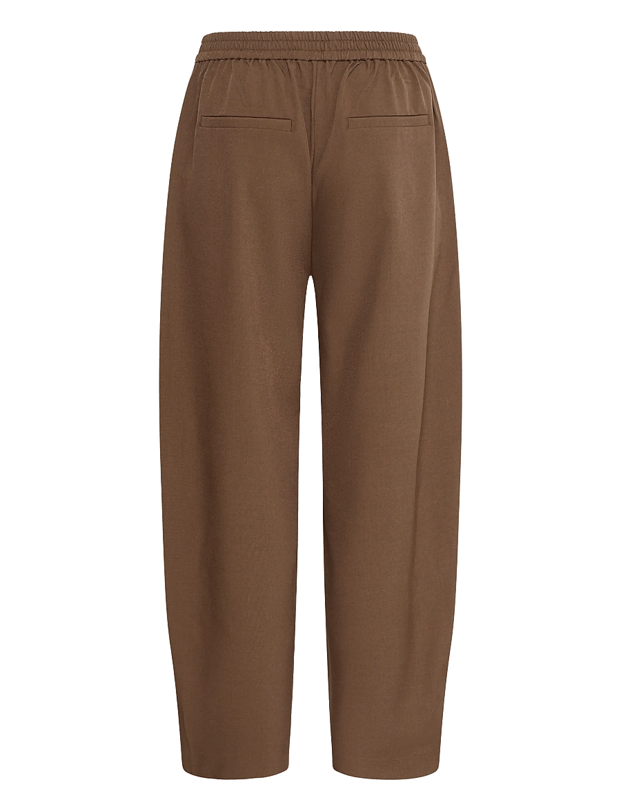 ICHI - IHFAVA BARREL PA - hosen mit geradem bein - slate black melange - 2