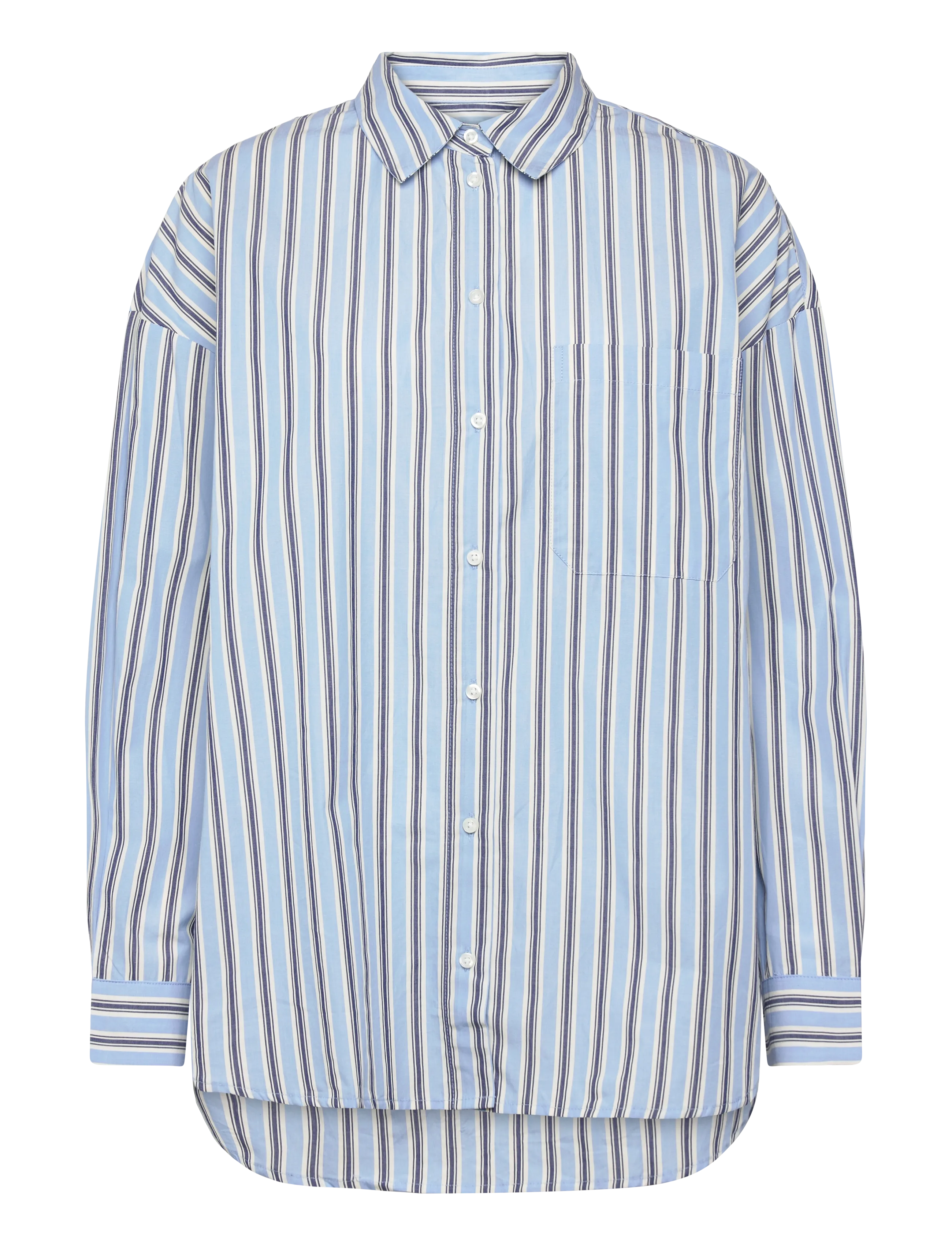 ICHI IHFLUCA SH2 - Skjorter - BLUE STRIPE / blue