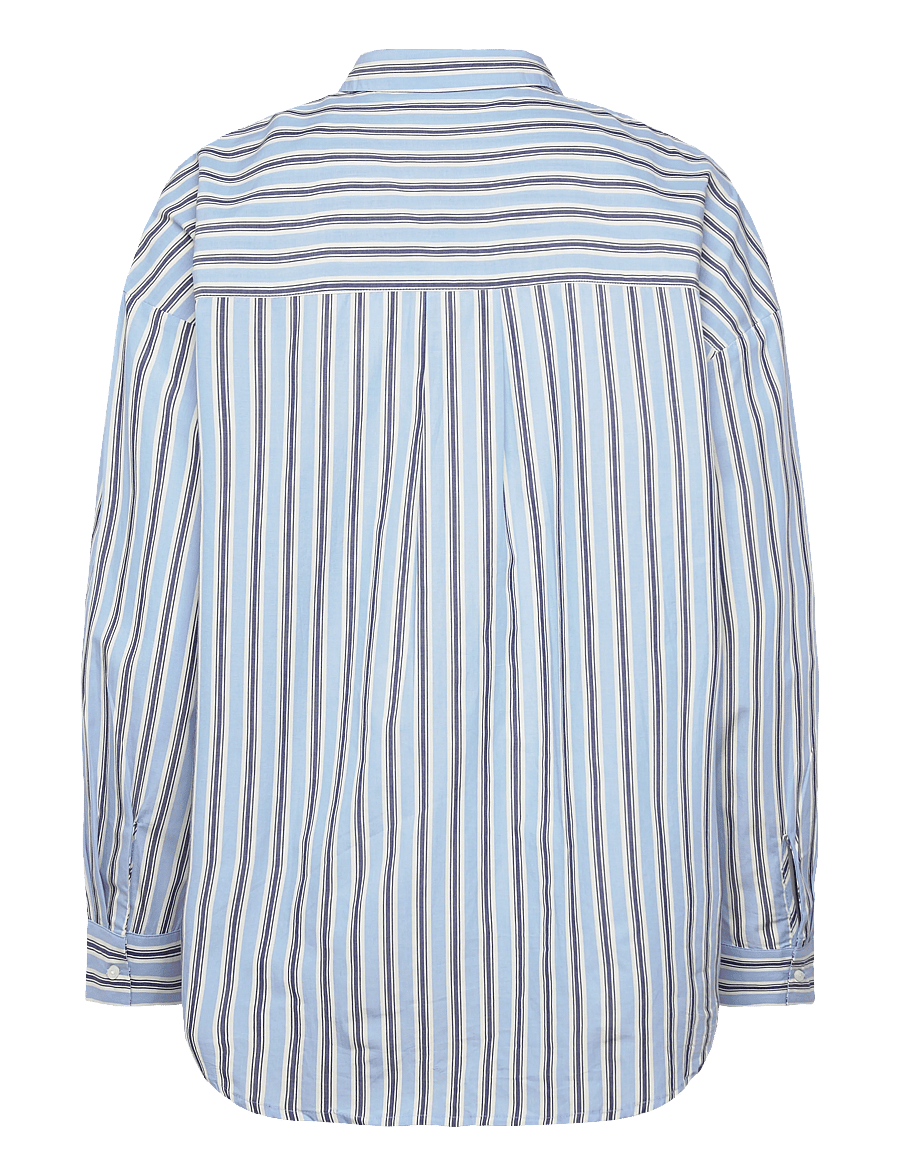 ICHI - IHFLUCA SH2 - long-sleeved shirts - blue stripe - 2