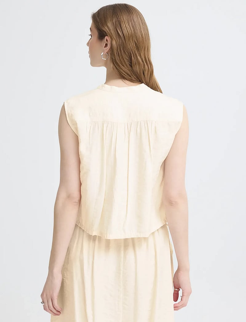 ICHI - IHELVIAS SH - Ärmellose blusen - birch - 4