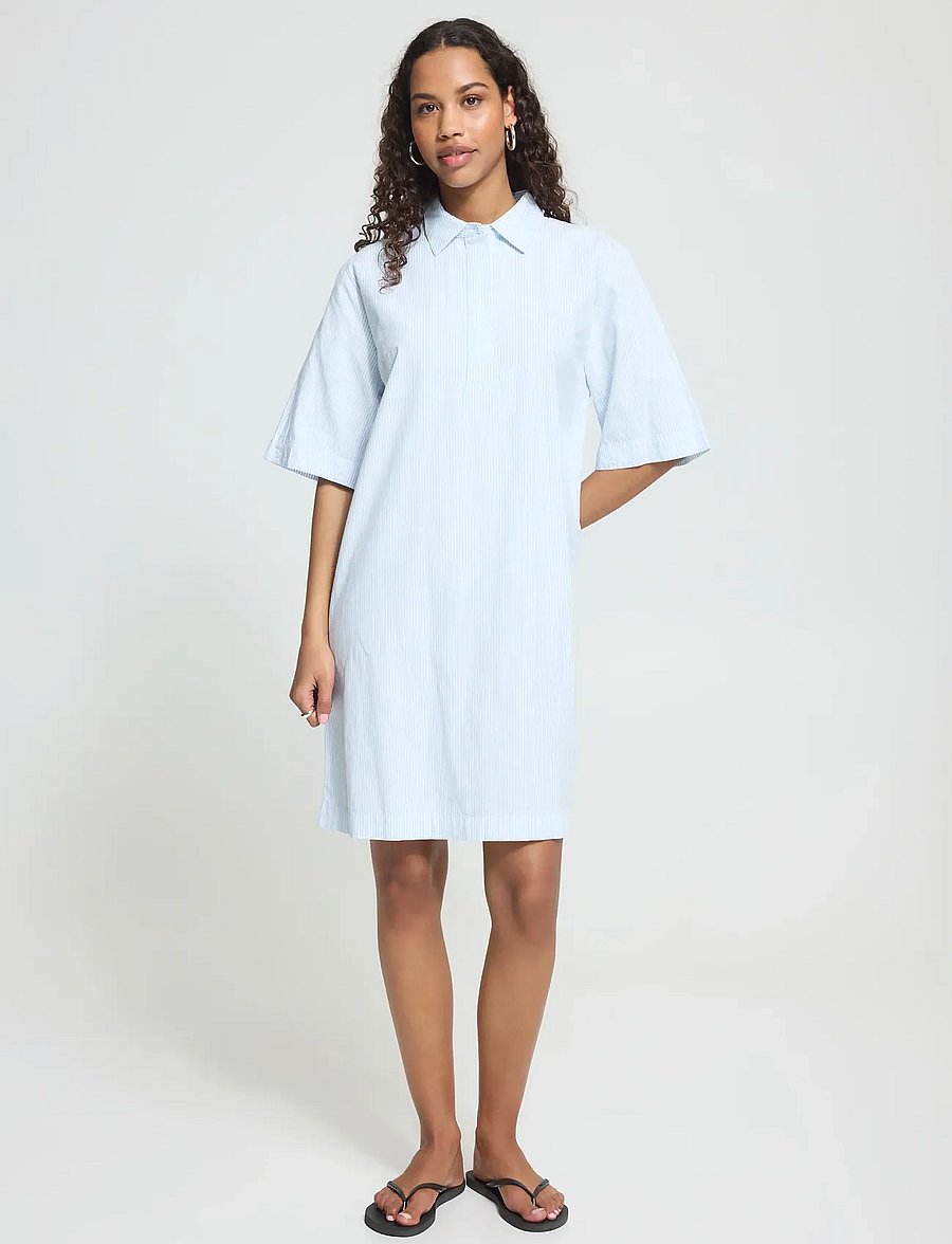ICHI - IHGARIA DR - skjortekjoler - light blue stripe - 4
